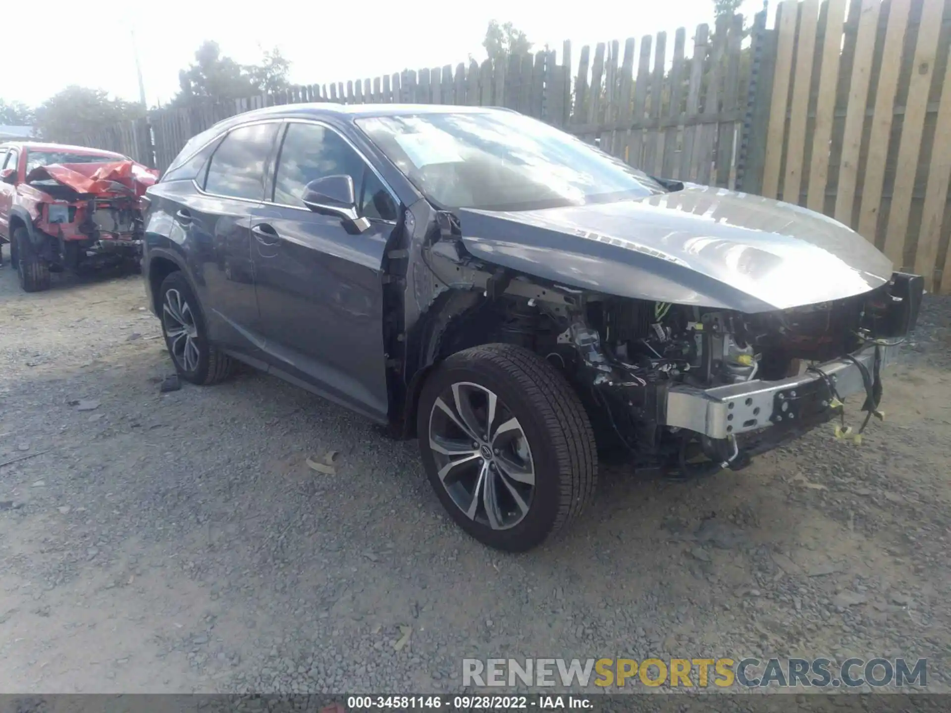 1 Photograph of a damaged car 2T2HZMDA8NC309534 LEXUS RX 2022