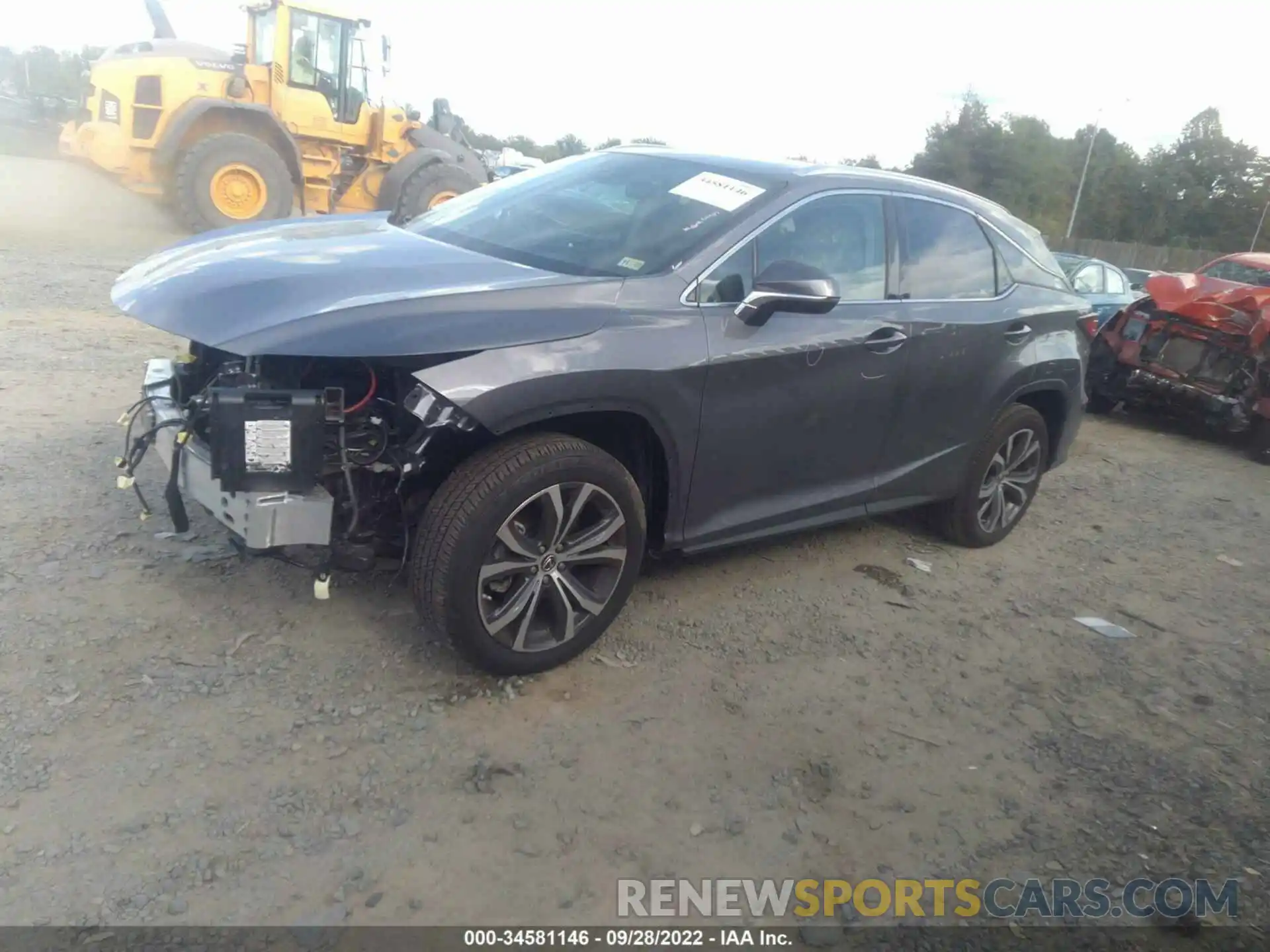 2 Photograph of a damaged car 2T2HZMDA8NC309534 LEXUS RX 2022