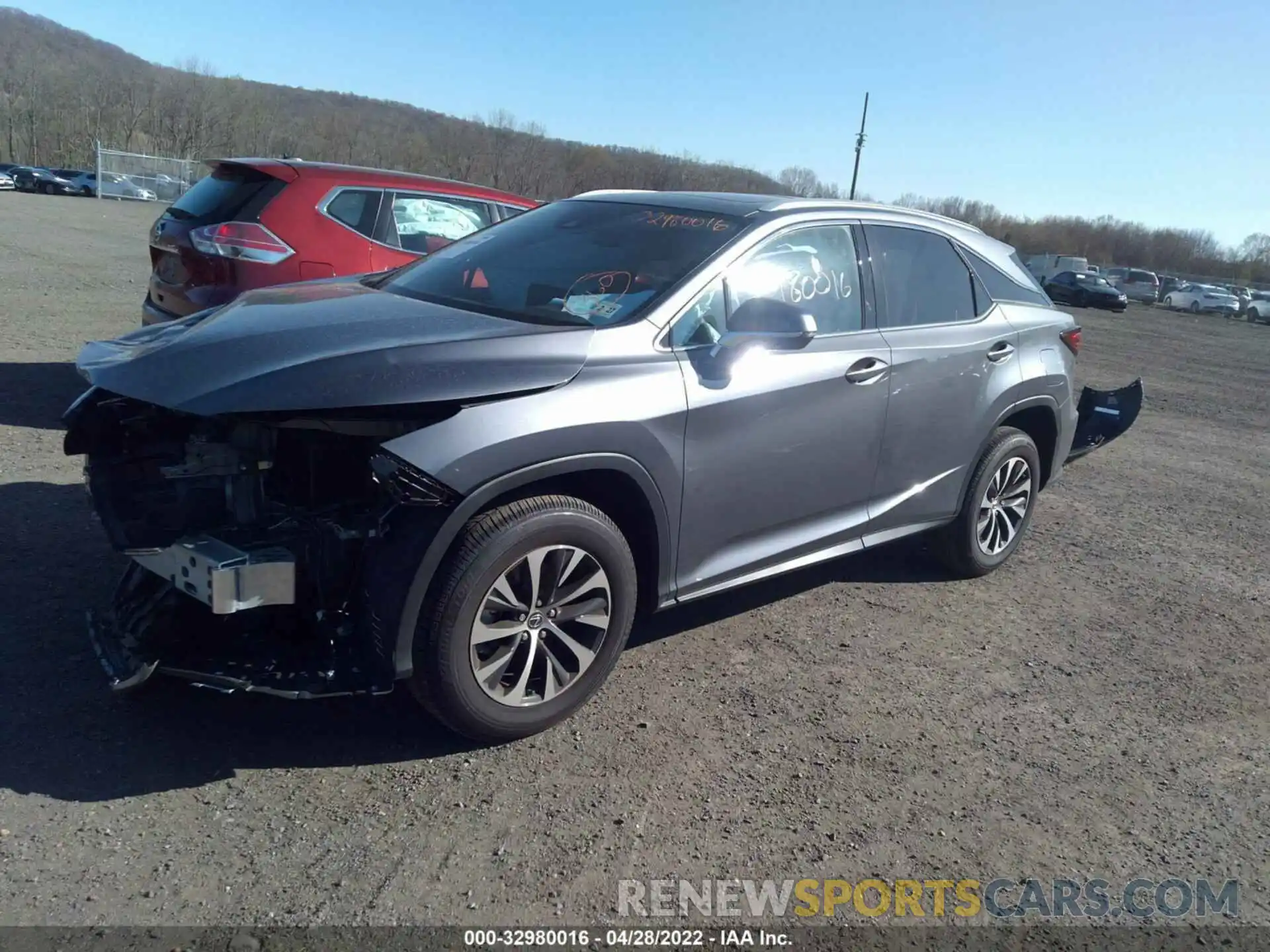 2 Photograph of a damaged car 2T2HZMDA9NC335348 LEXUS RX 2022