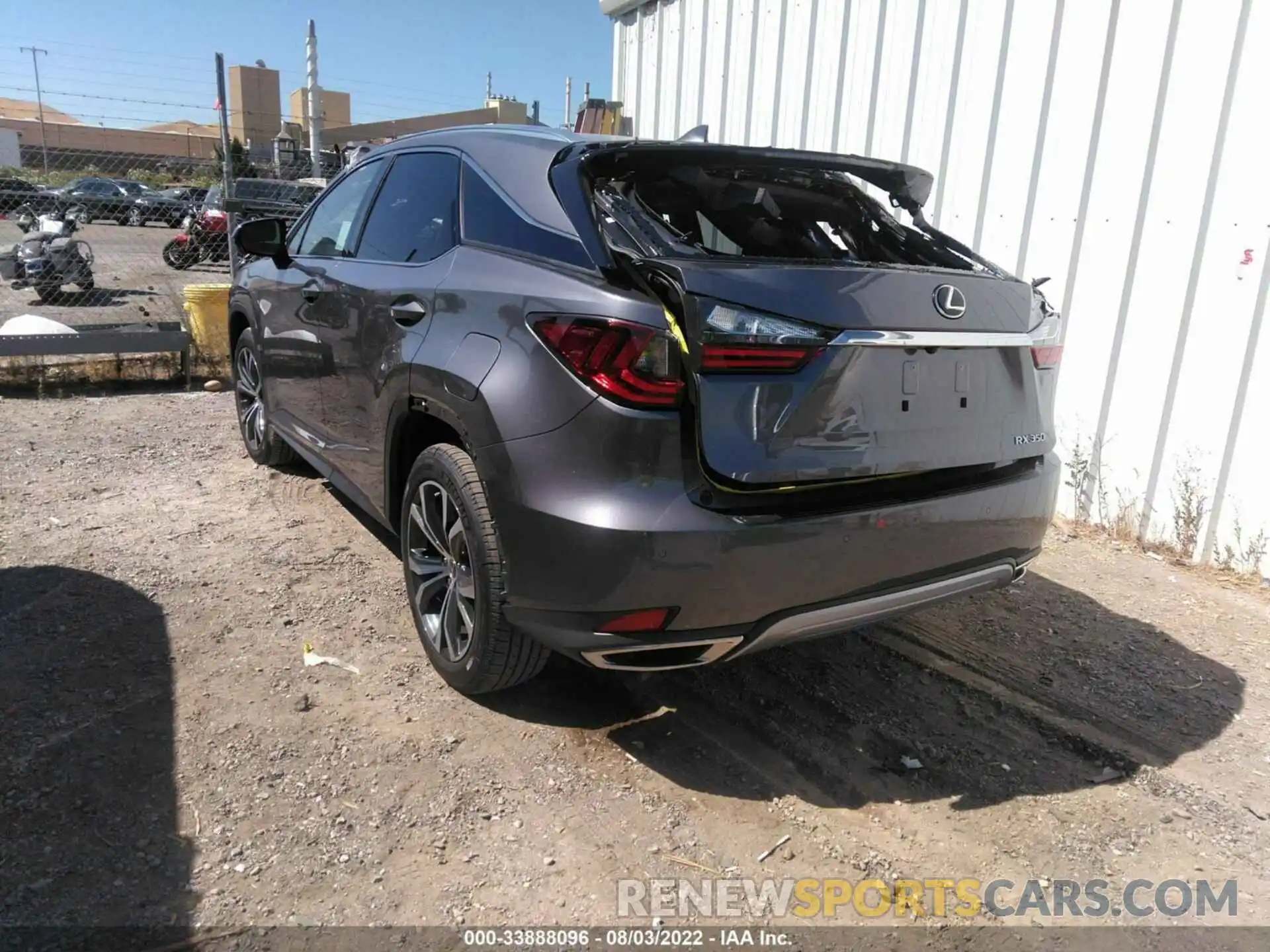 3 Photograph of a damaged car 2T2HZMDA9NC340498 LEXUS RX 2022