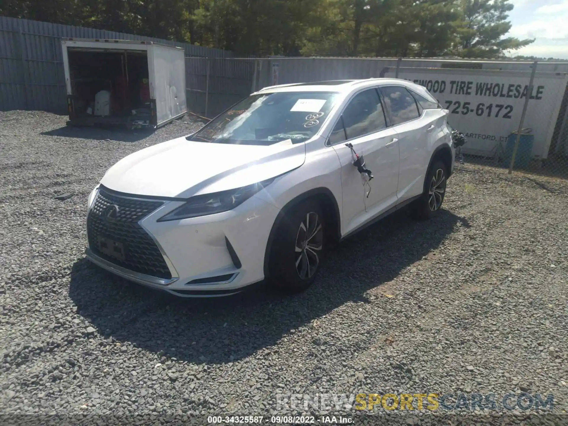 2 Photograph of a damaged car 2T2HZMDA9NC349721 LEXUS RX 2022