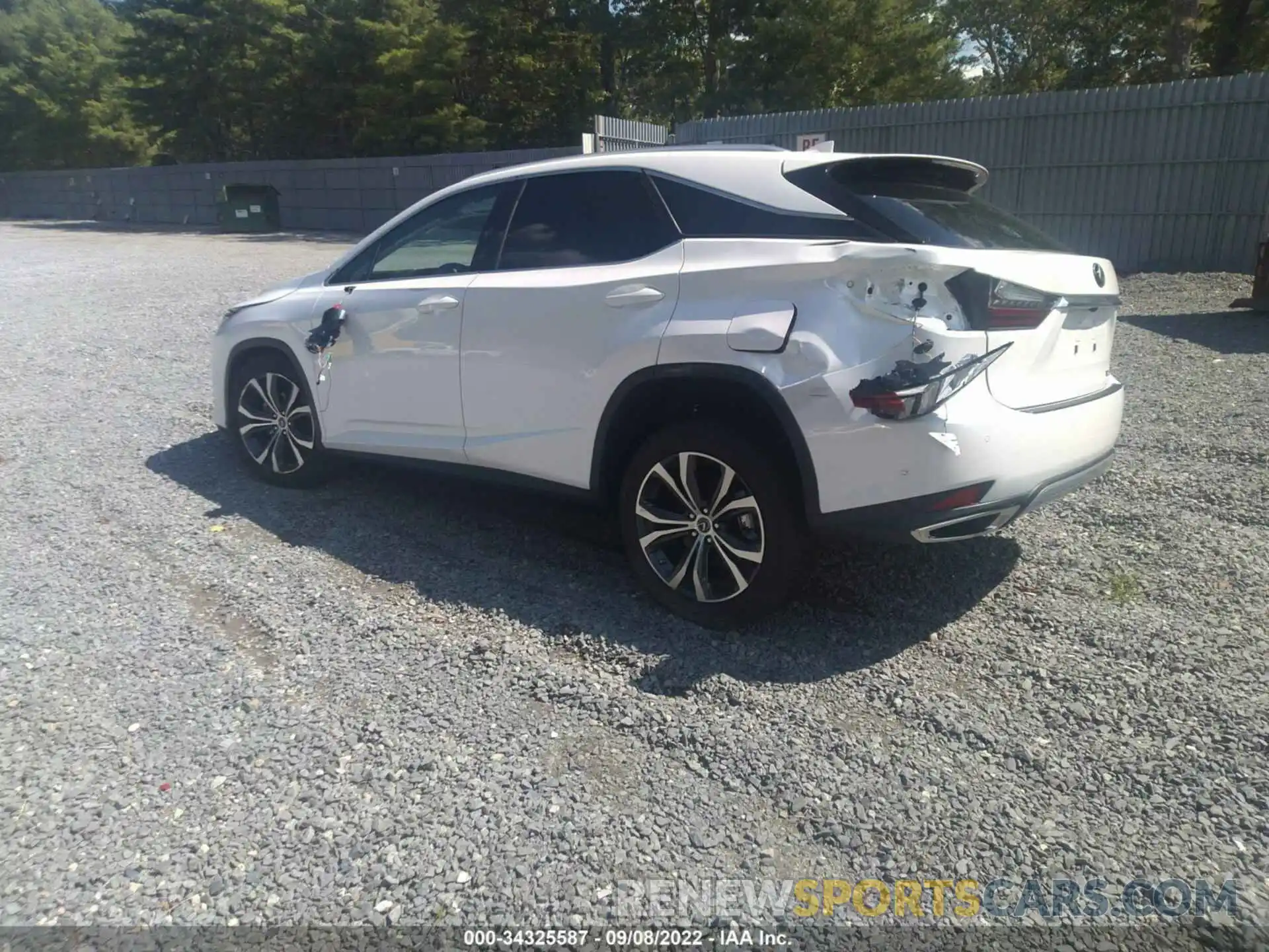 3 Photograph of a damaged car 2T2HZMDA9NC349721 LEXUS RX 2022