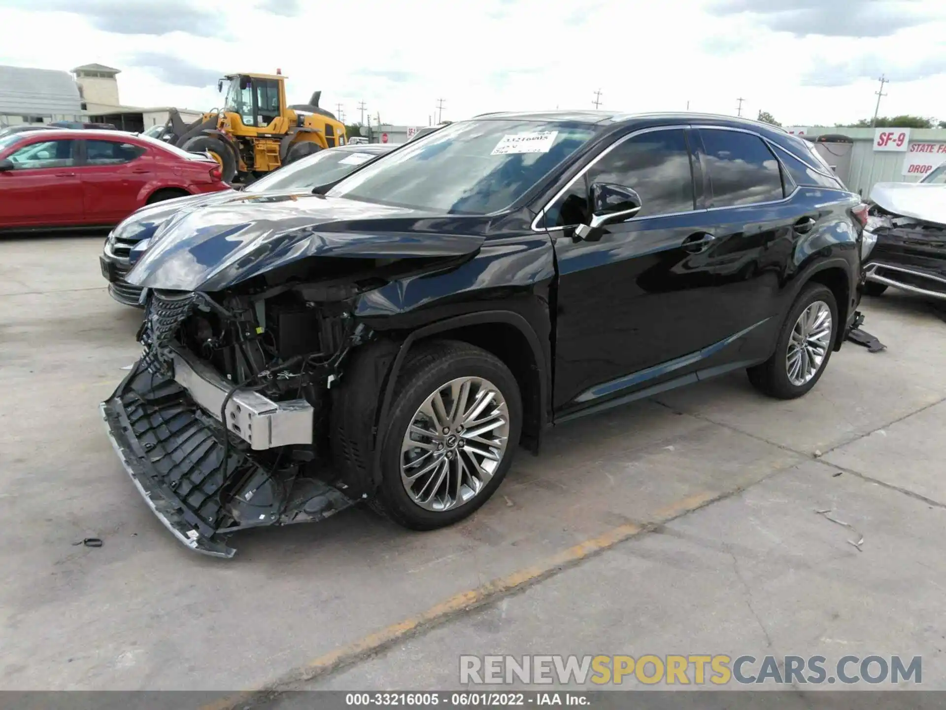 2 Photograph of a damaged car 2T2JZMDA7NC339402 LEXUS RX 2022