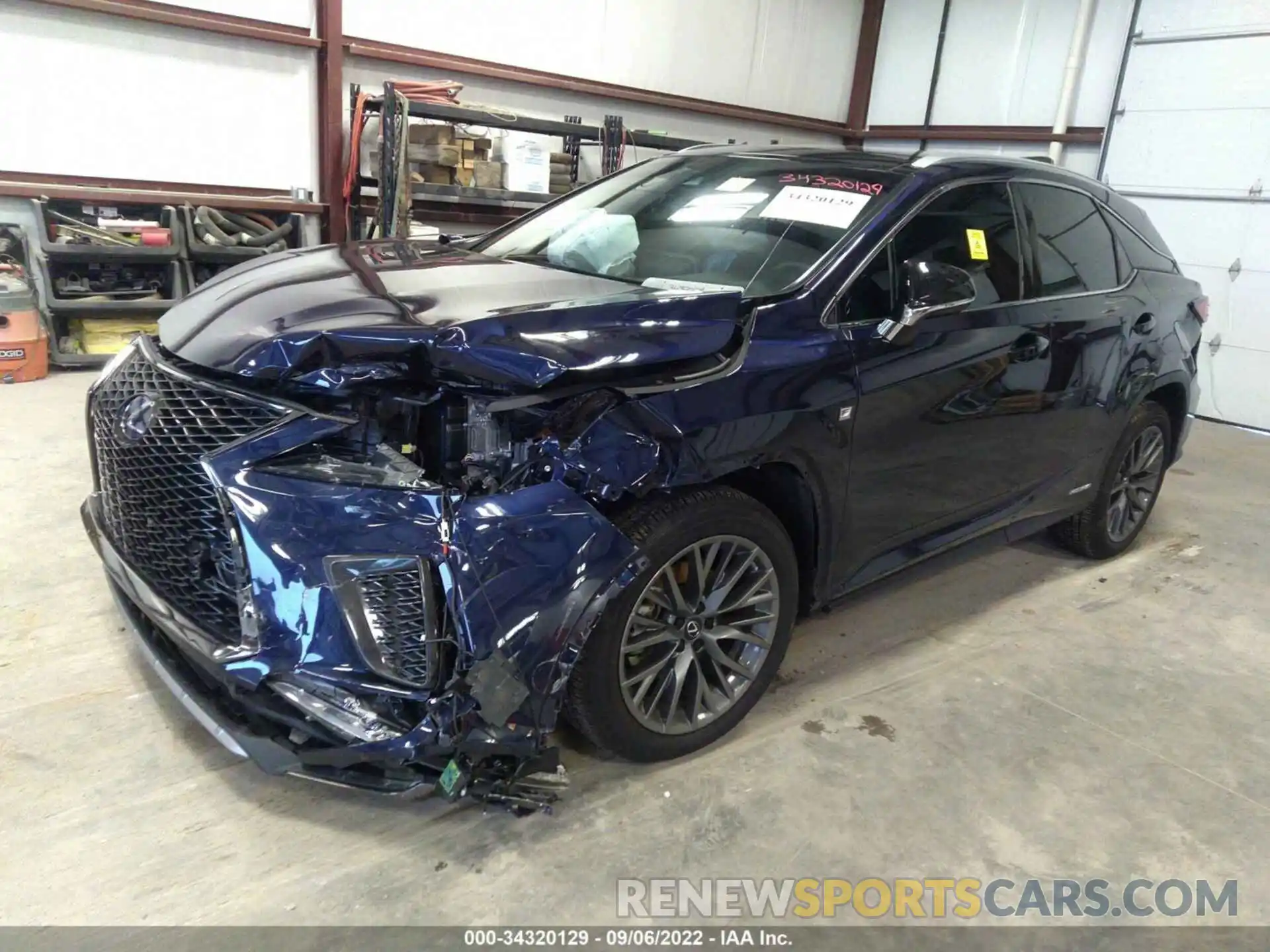 2 Photograph of a damaged car 2T2YGMDA1NC081835 LEXUS RX 2022