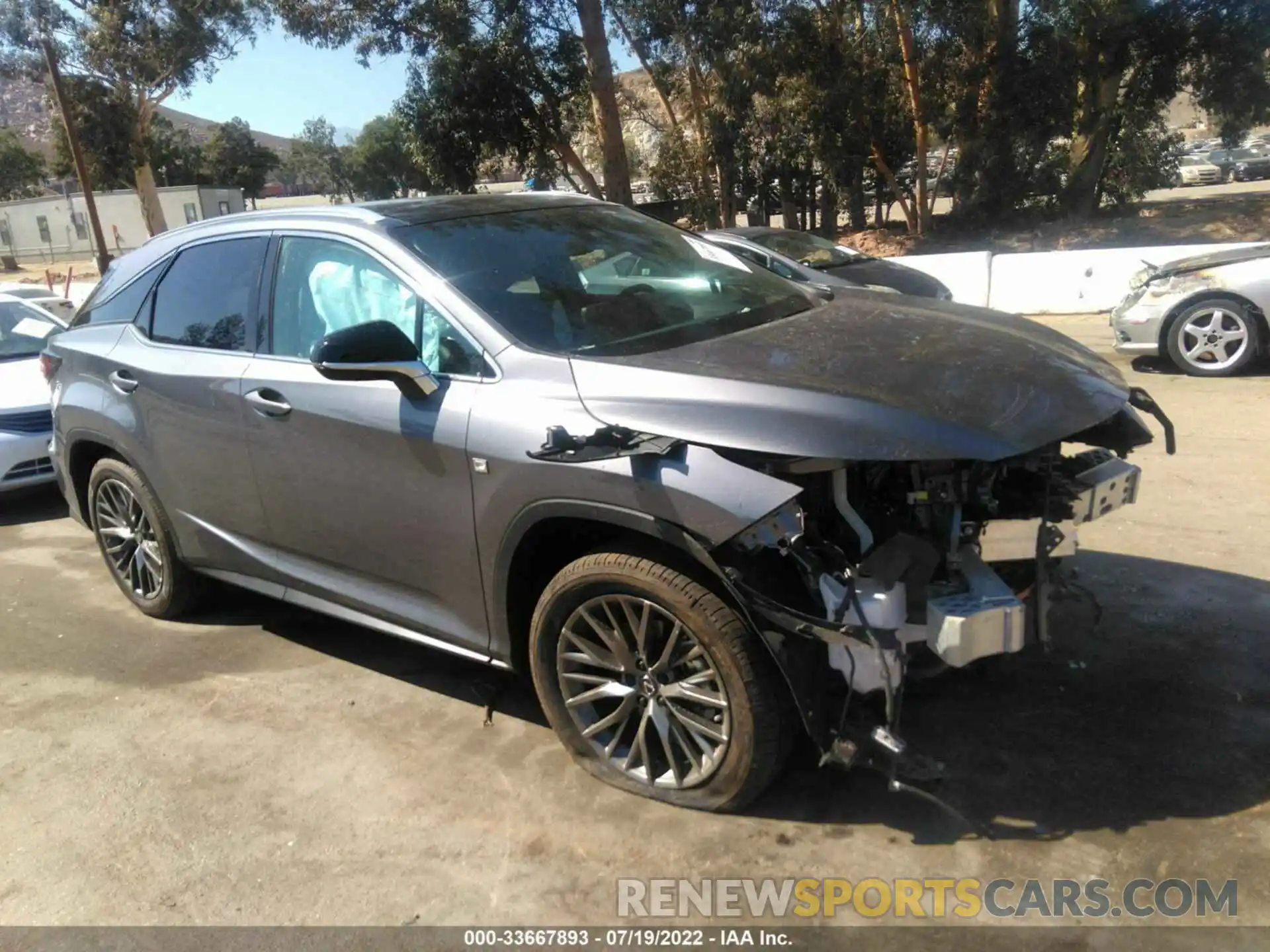 1 Photograph of a damaged car 2T2YZMDA0NC347405 LEXUS RX 2022