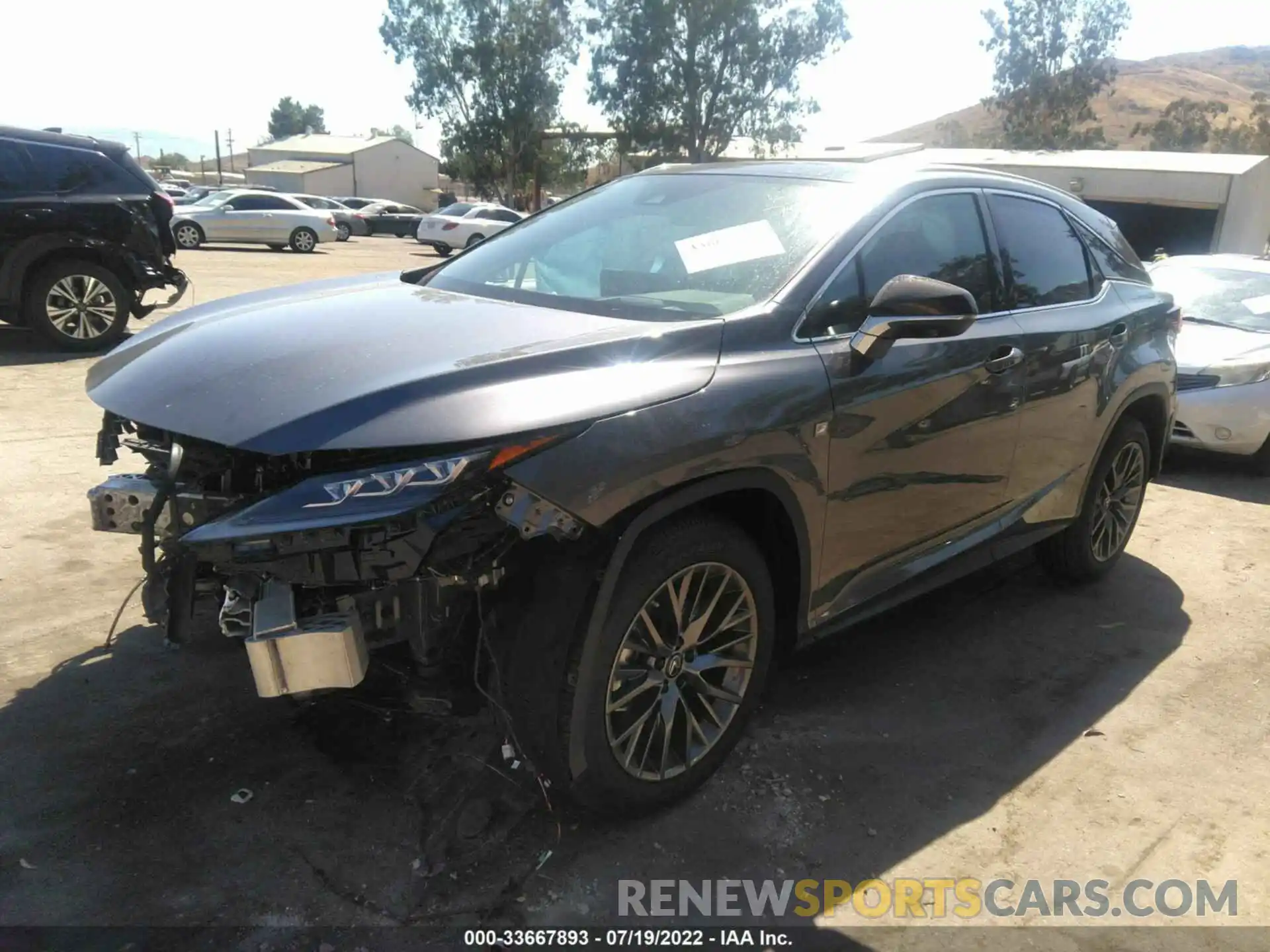 2 Photograph of a damaged car 2T2YZMDA0NC347405 LEXUS RX 2022