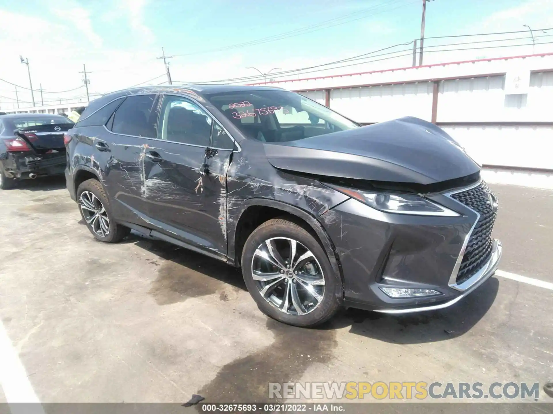 1 Photograph of a damaged car JTJHZKEA0N2023809 LEXUS RX 2022