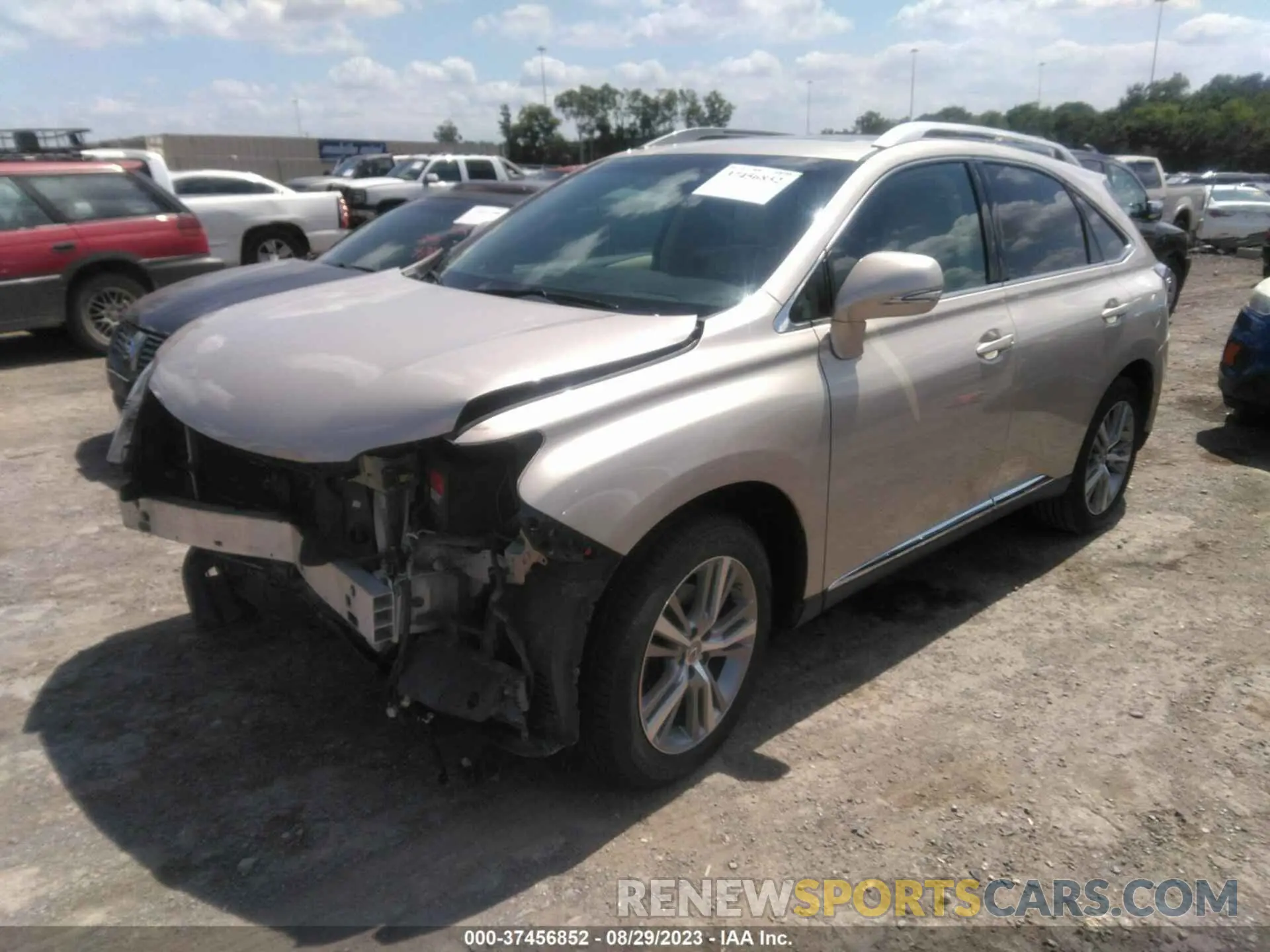2 Photograph of a damaged car 2T2ZK1BA4FC177187 LEXUS RX 350 2015