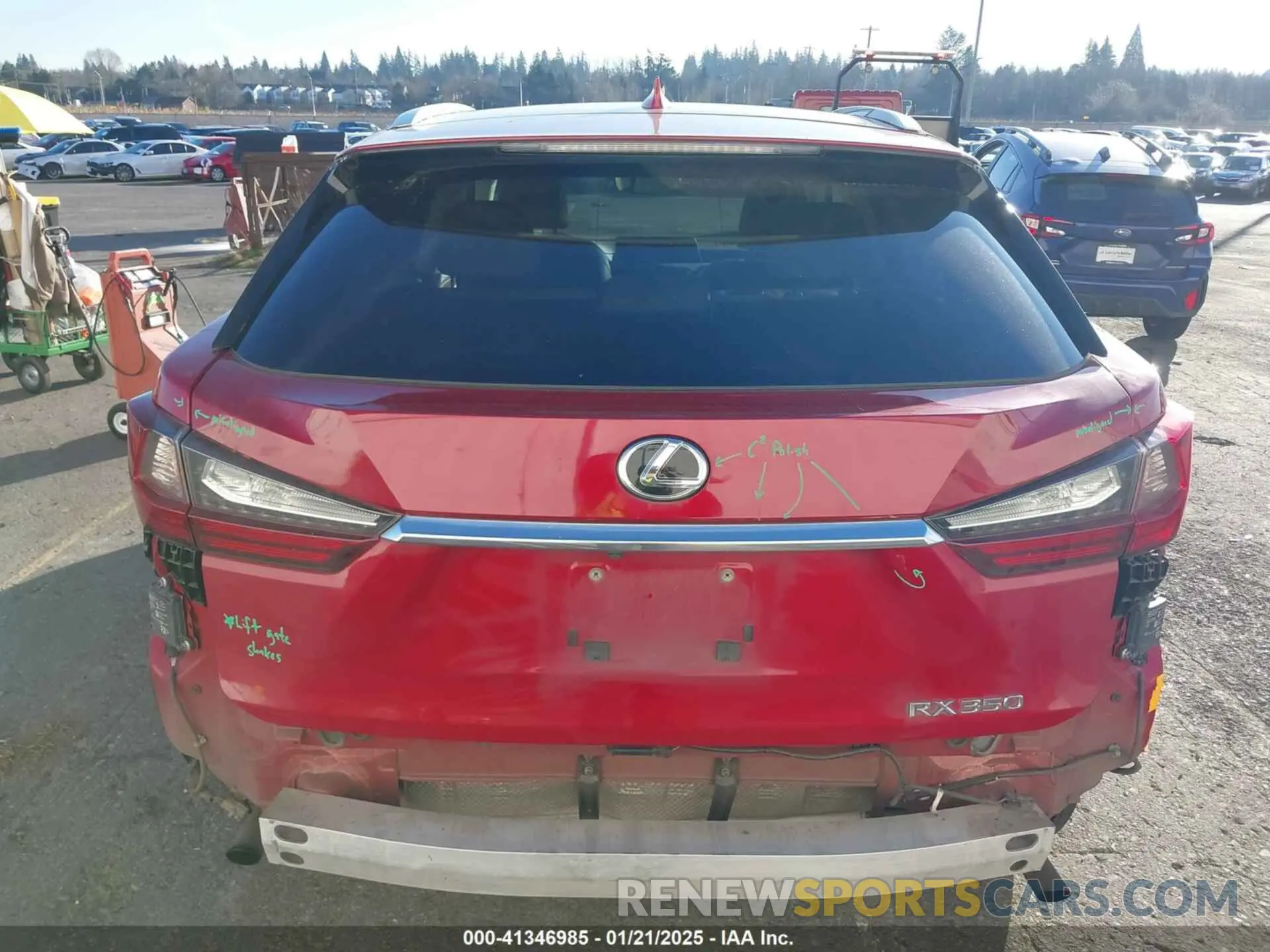 17 Photograph of a damaged car 2T2BZMCA0KC171300 LEXUS RX 350 2019