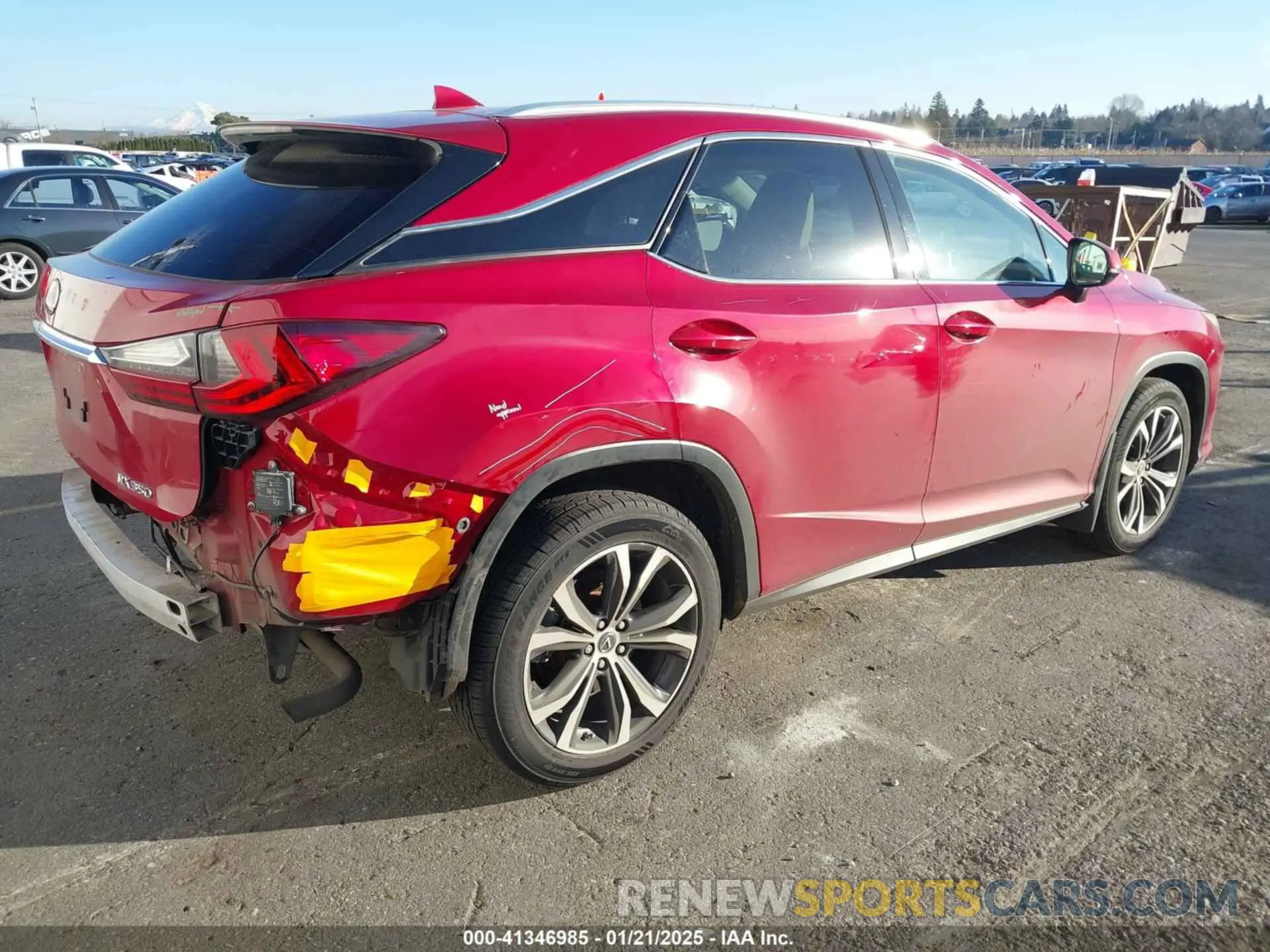 4 Photograph of a damaged car 2T2BZMCA0KC171300 LEXUS RX 350 2019