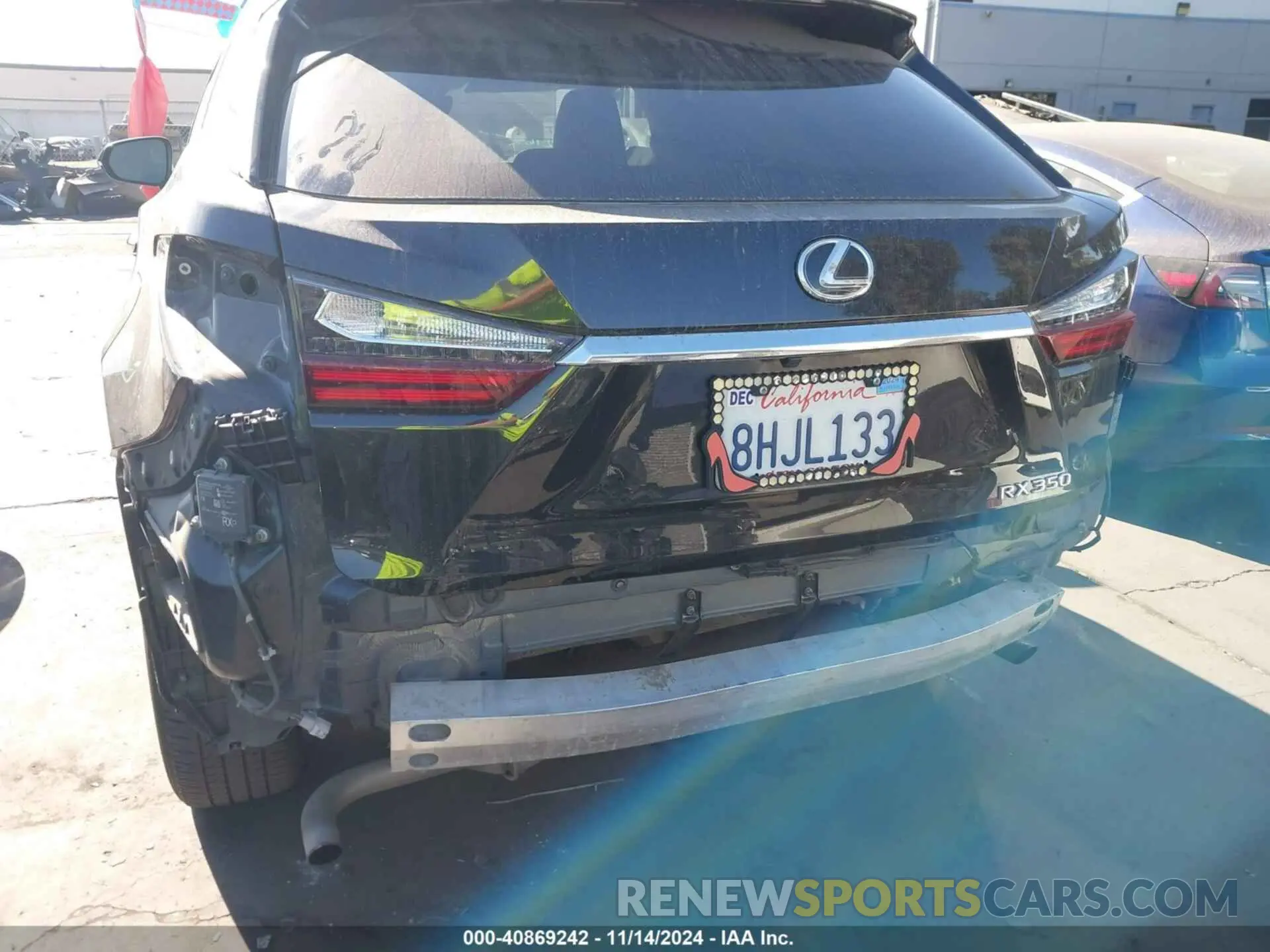19 Photograph of a damaged car 2T2ZZMCA0KC123522 LEXUS RX 350 2019