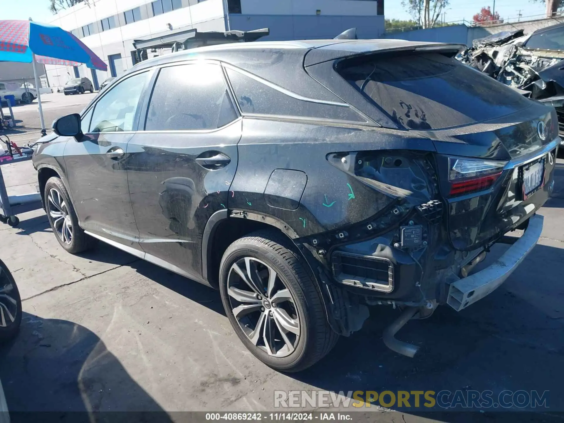 3 Photograph of a damaged car 2T2ZZMCA0KC123522 LEXUS RX 350 2019