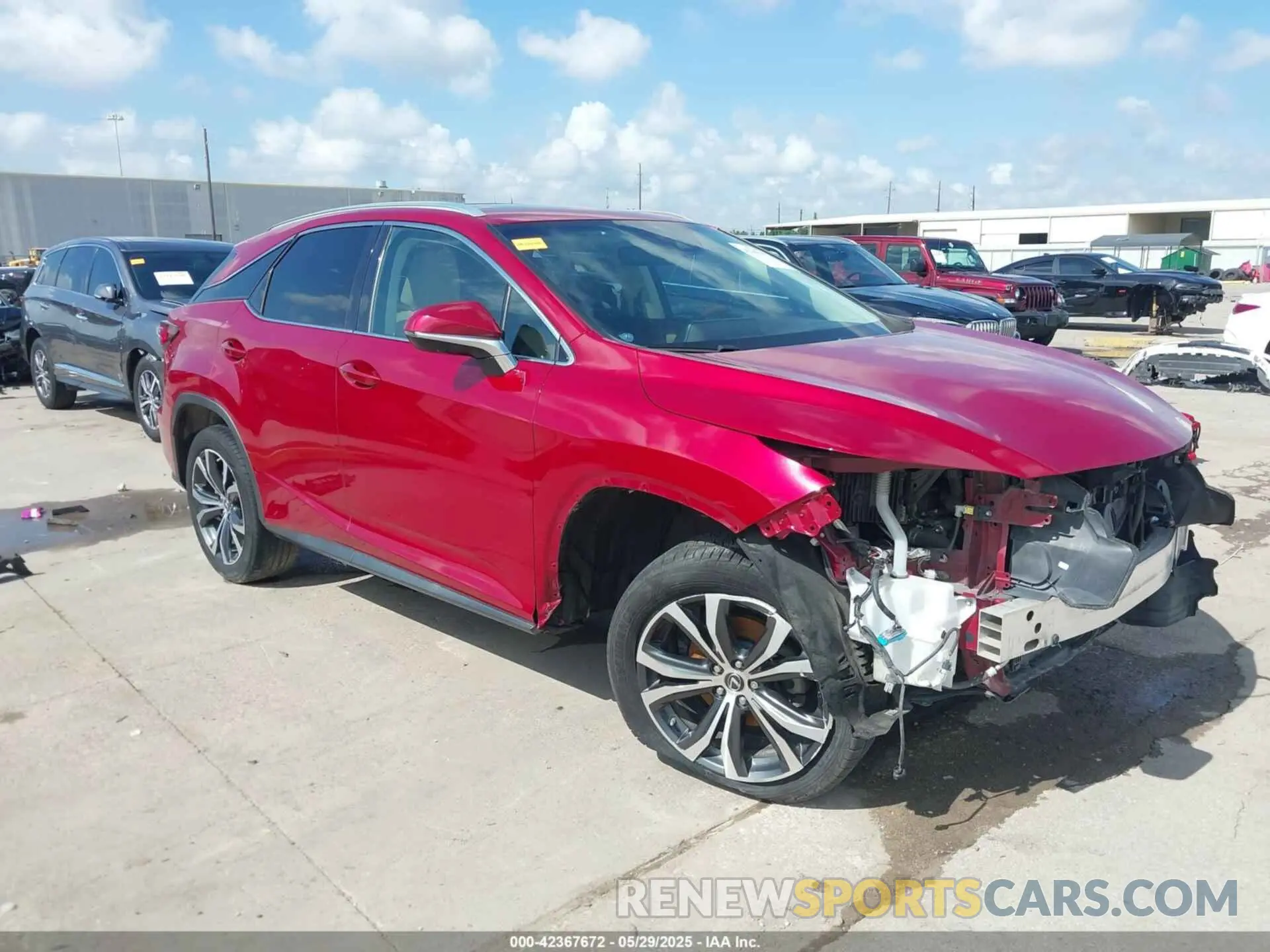 1 Photograph of a damaged car 2T2ZZMCA0KC139977 LEXUS RX 350 2019