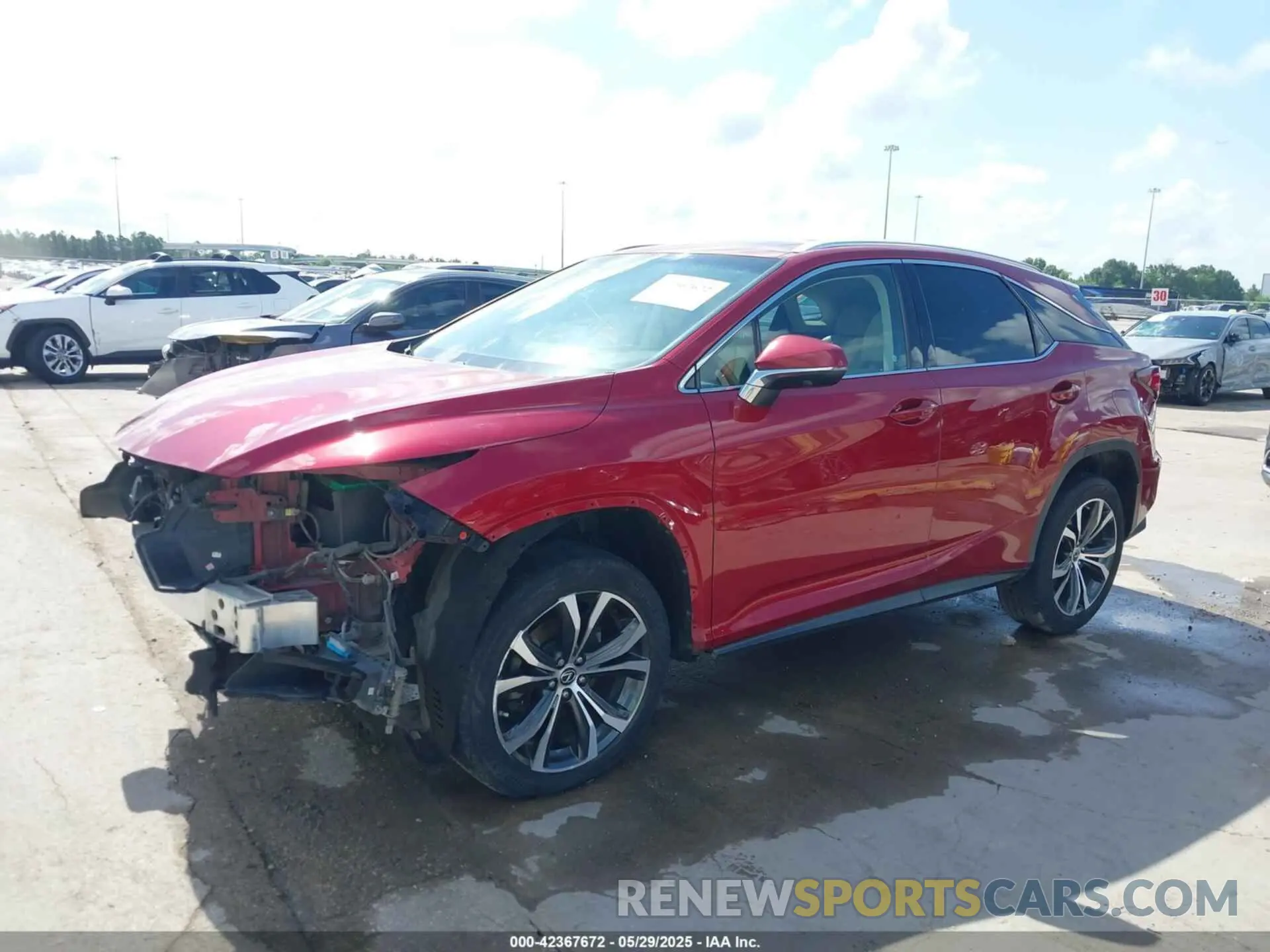 2 Photograph of a damaged car 2T2ZZMCA0KC139977 LEXUS RX 350 2019
