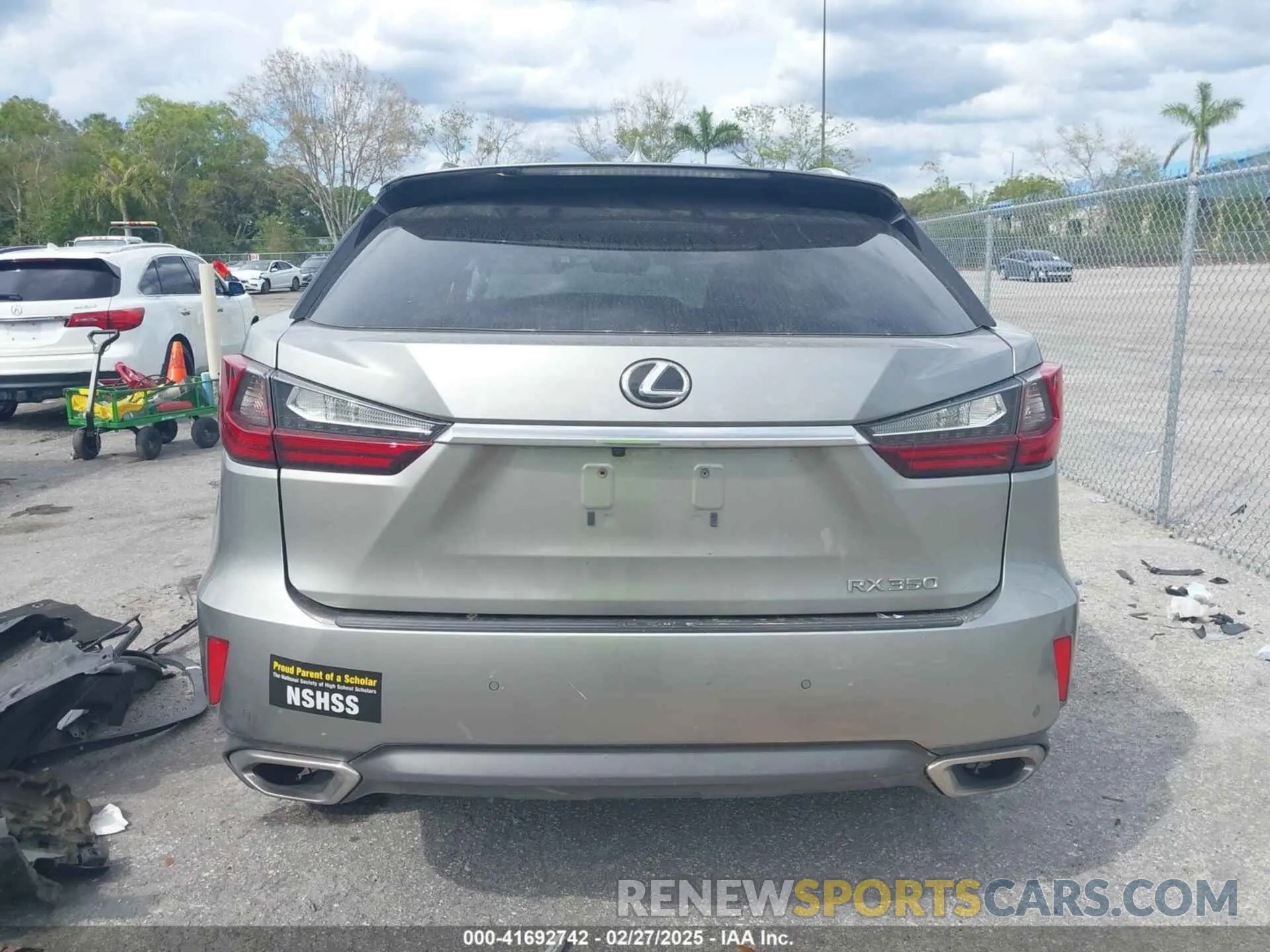 16 Photograph of a damaged car 2T2ZZMCA1KC131631 LEXUS RX 350 2019