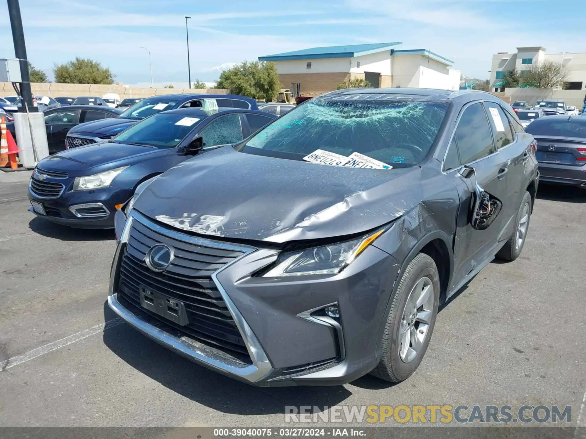 2 Photograph of a damaged car 2T2ZZMCA2KC147336 LEXUS RX 350 2019