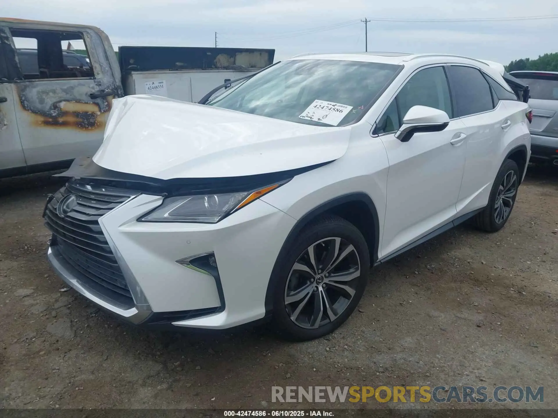 2 Photograph of a damaged car 2T2ZZMCA5KC122432 LEXUS RX 350 2019