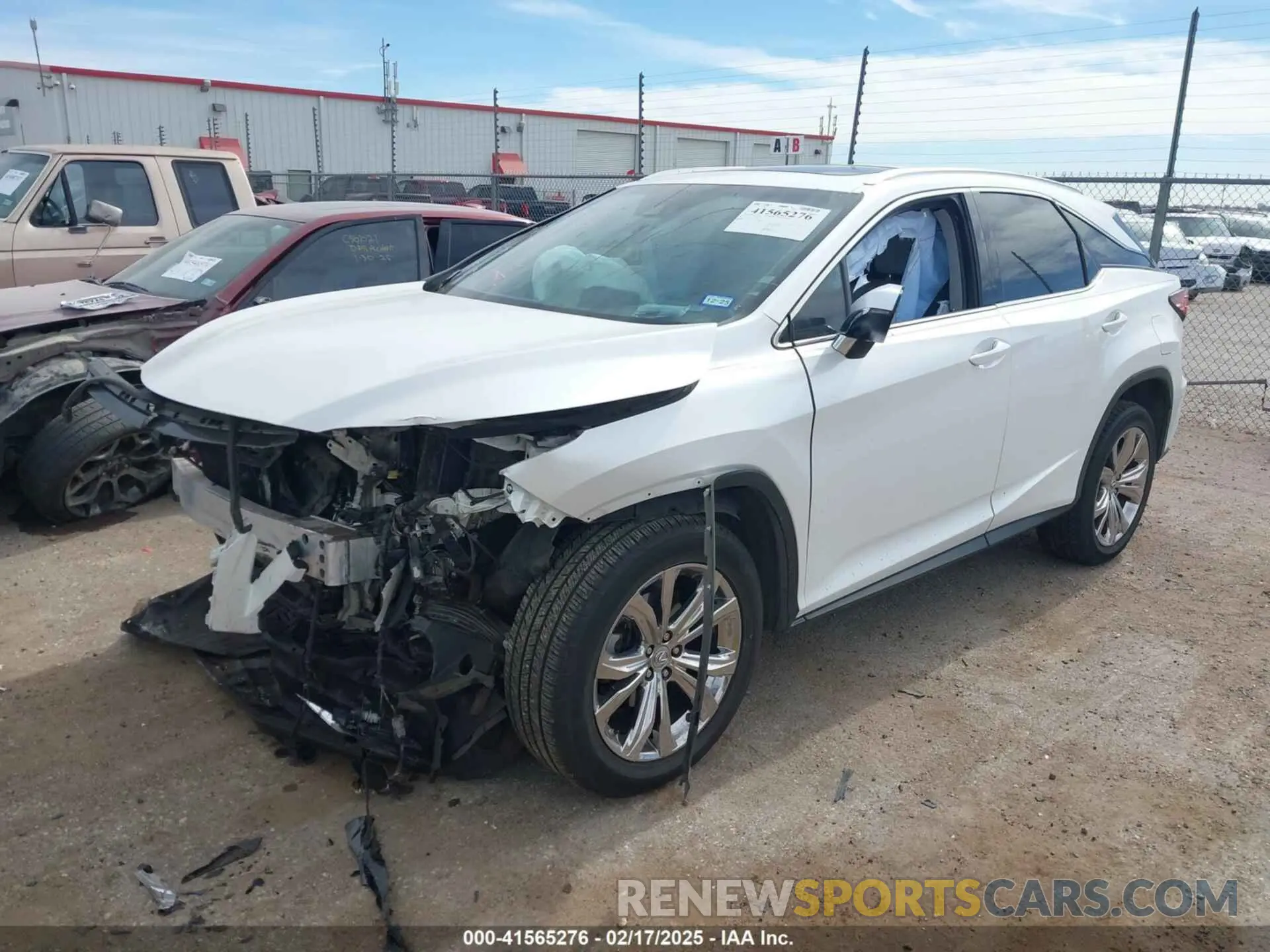 2 Photograph of a damaged car 2T2ZZMCA9KC122398 LEXUS RX 350 2019