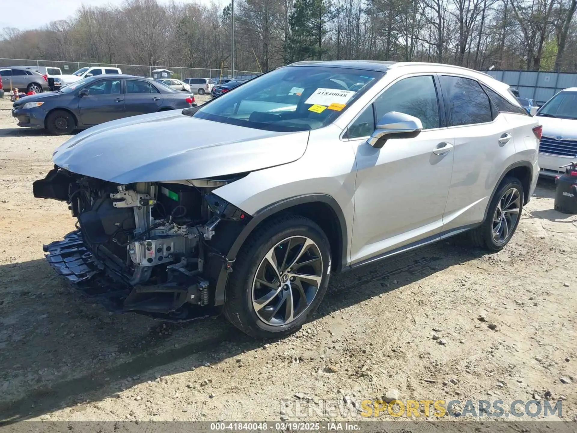 2 Photograph of a damaged car 2T2ZZMCA9KC140948 LEXUS RX 350 2019