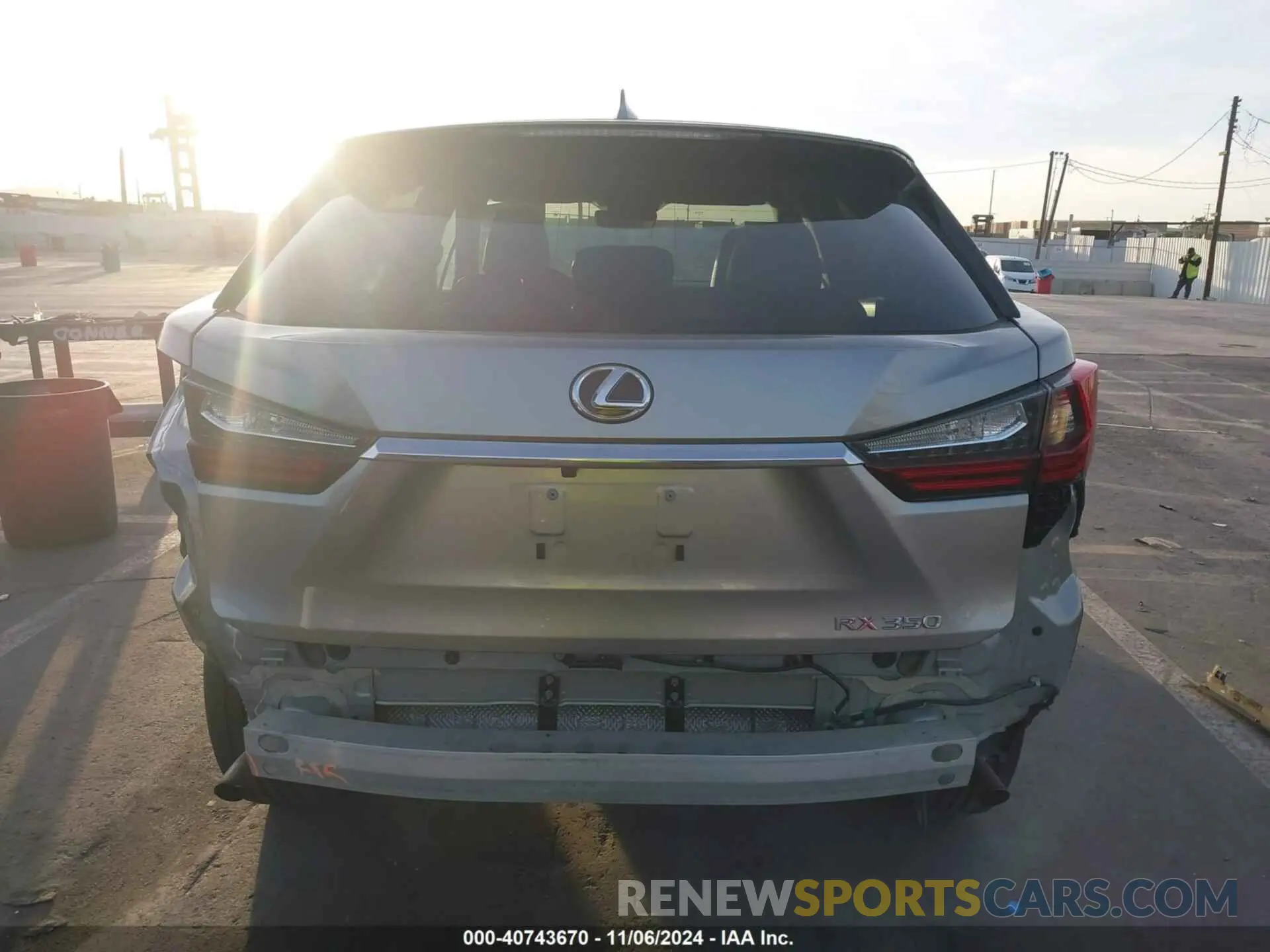 16 Photograph of a damaged car 2T2ZZMCAXKC130381 LEXUS RX 350 2019