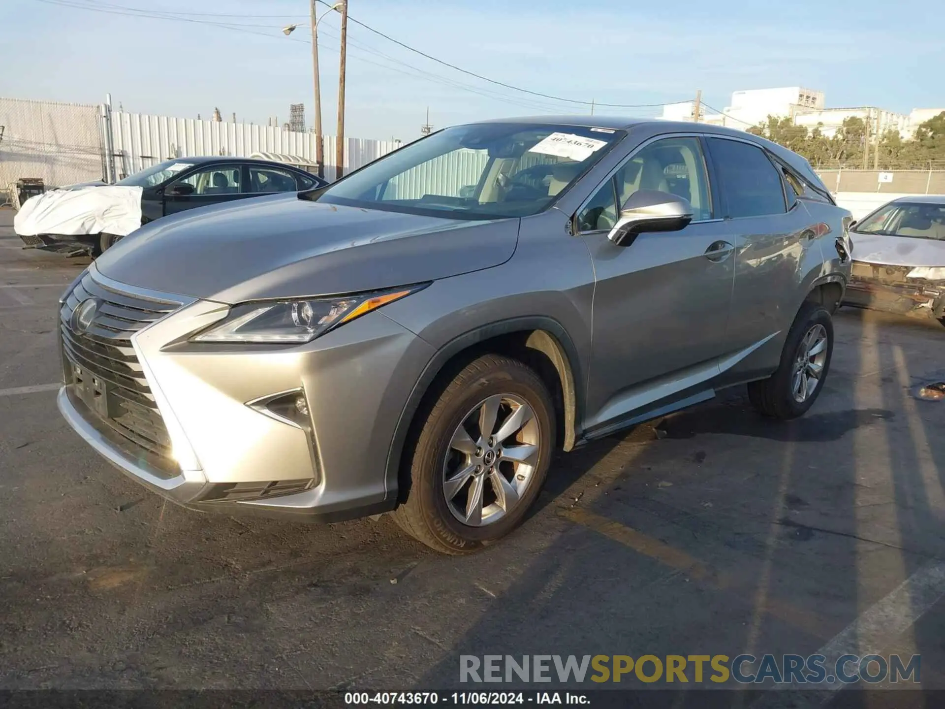 2 Photograph of a damaged car 2T2ZZMCAXKC130381 LEXUS RX 350 2019