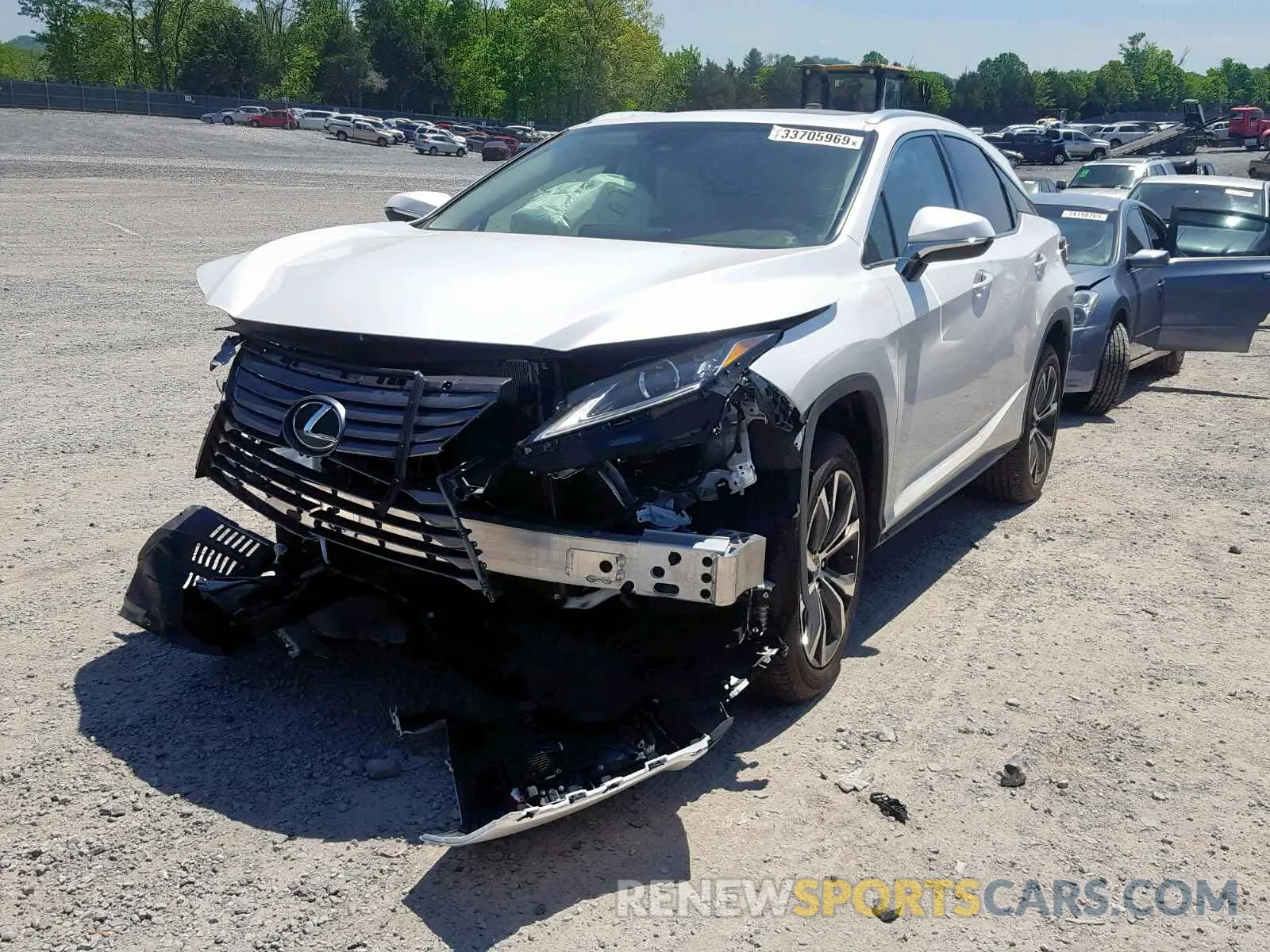 2 Photograph of a damaged car JTJBZMCAXK2038124 LEXUS RX 350 2019