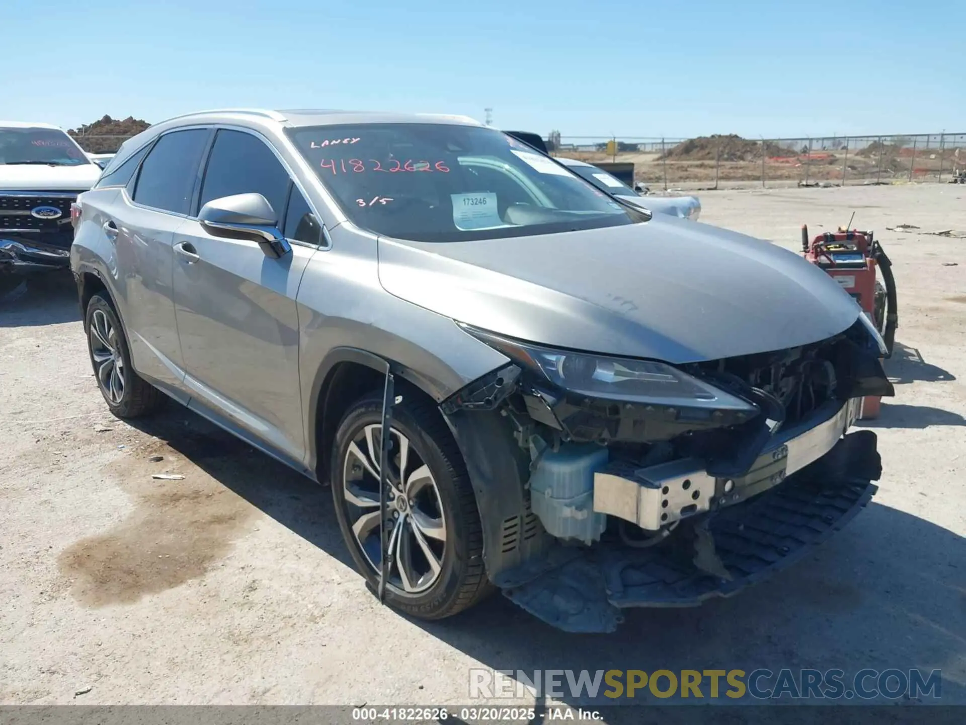 1 Photograph of a damaged car 2T2HZMAA3LC168454 LEXUS RX 350 2020
