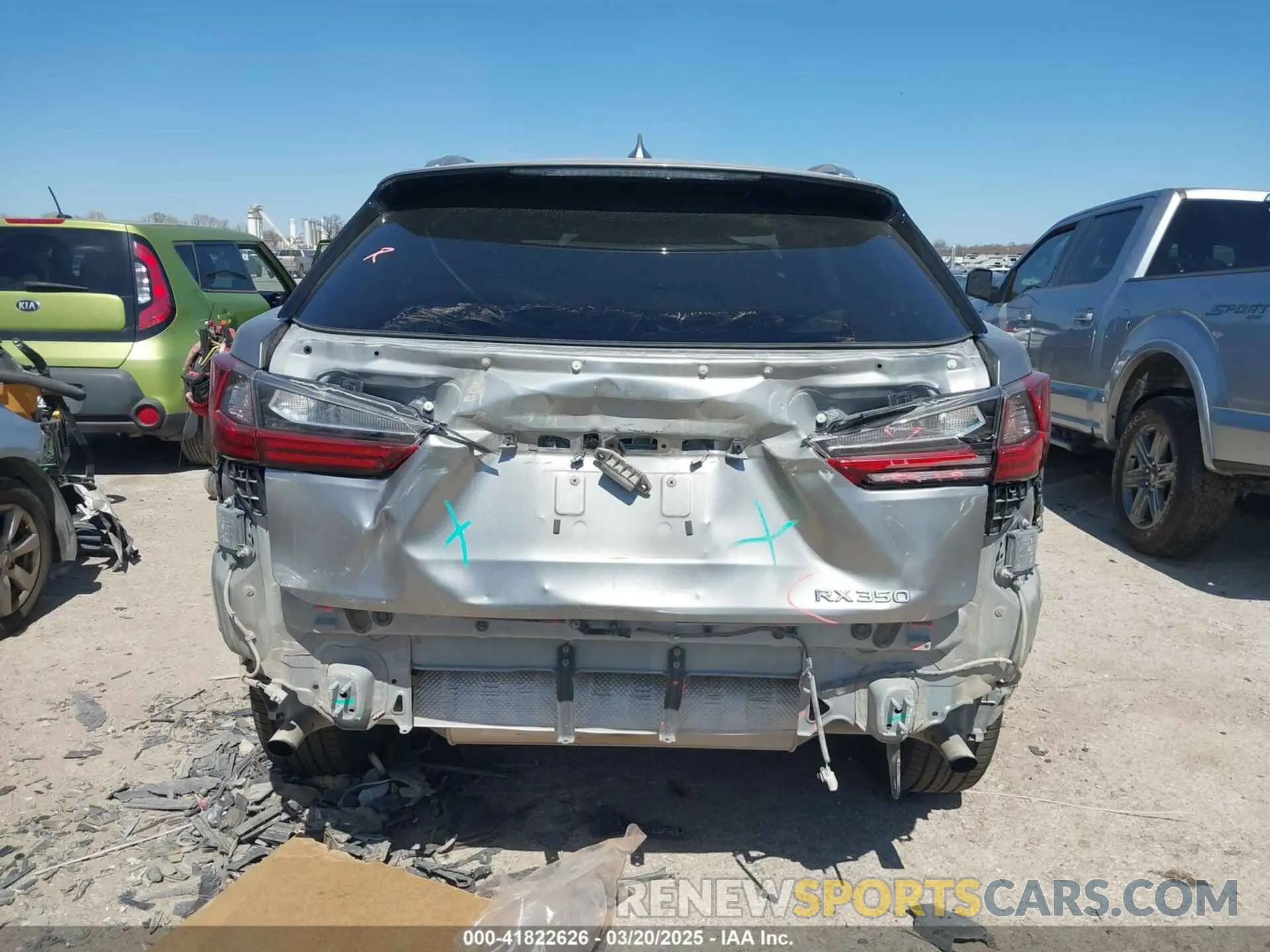 16 Photograph of a damaged car 2T2HZMAA3LC168454 LEXUS RX 350 2020