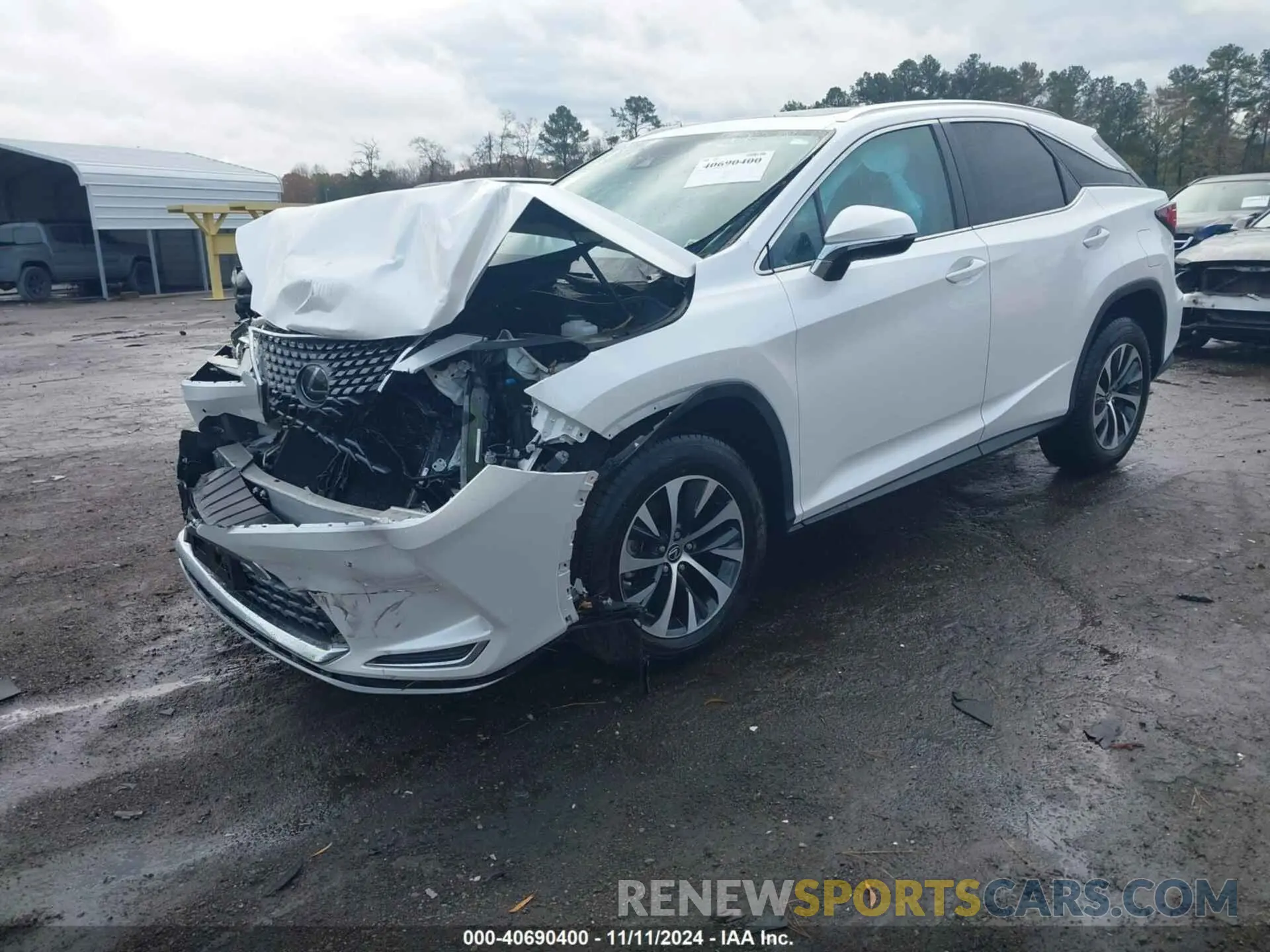 2 Photograph of a damaged car 2T2HZMDA2LC233399 LEXUS RX 350 2020
