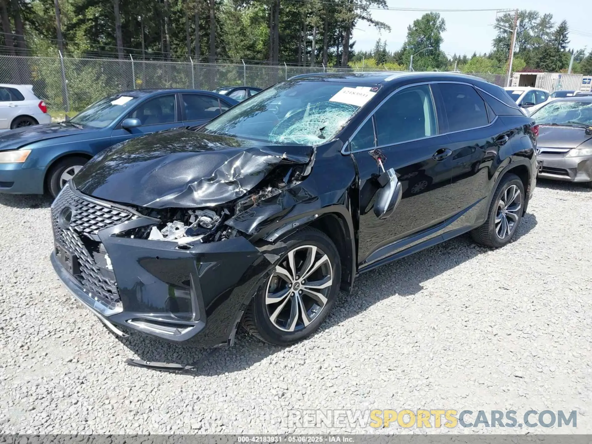 2 Photograph of a damaged car 2T2HZMDA8LC236999 LEXUS RX 350 2020