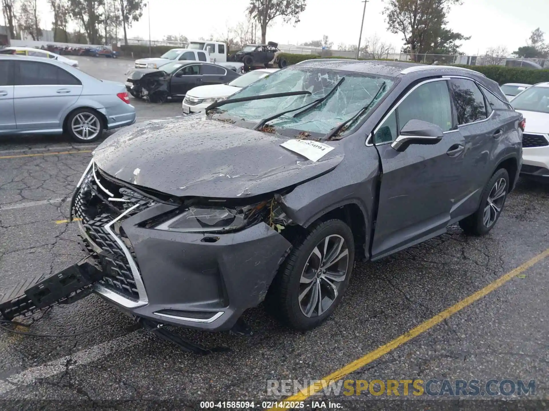 2 Photograph of a damaged car 2T2HZMDA9LC222528 LEXUS RX 350 2020