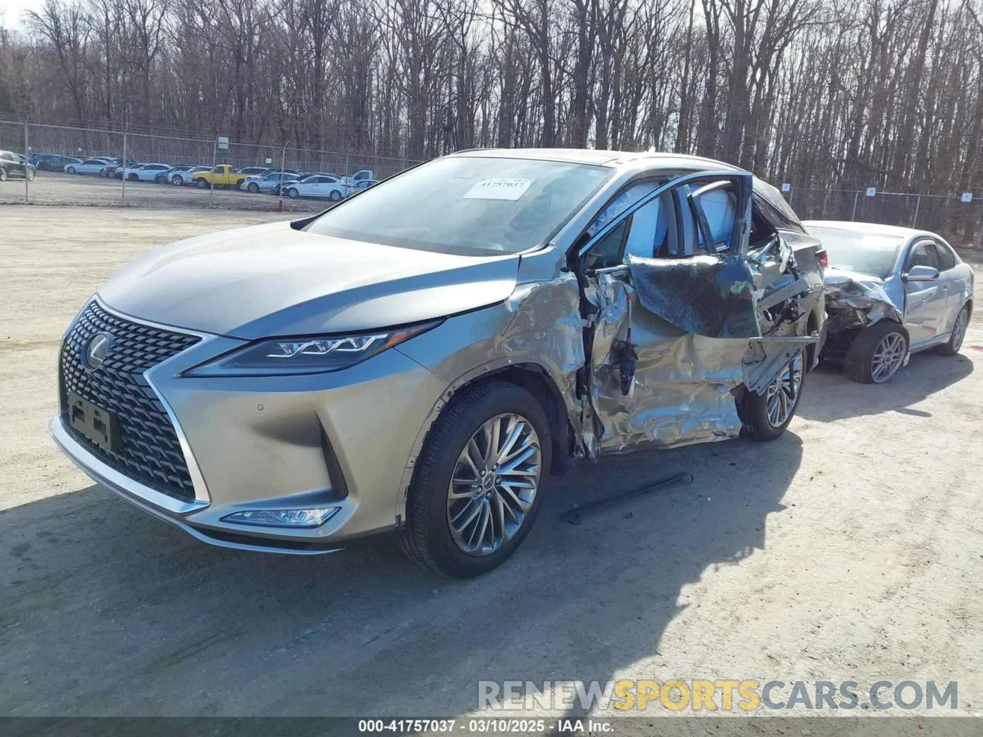 2 Photograph of a damaged car 2T2JZMDA8LC248183 LEXUS RX 350 2020
