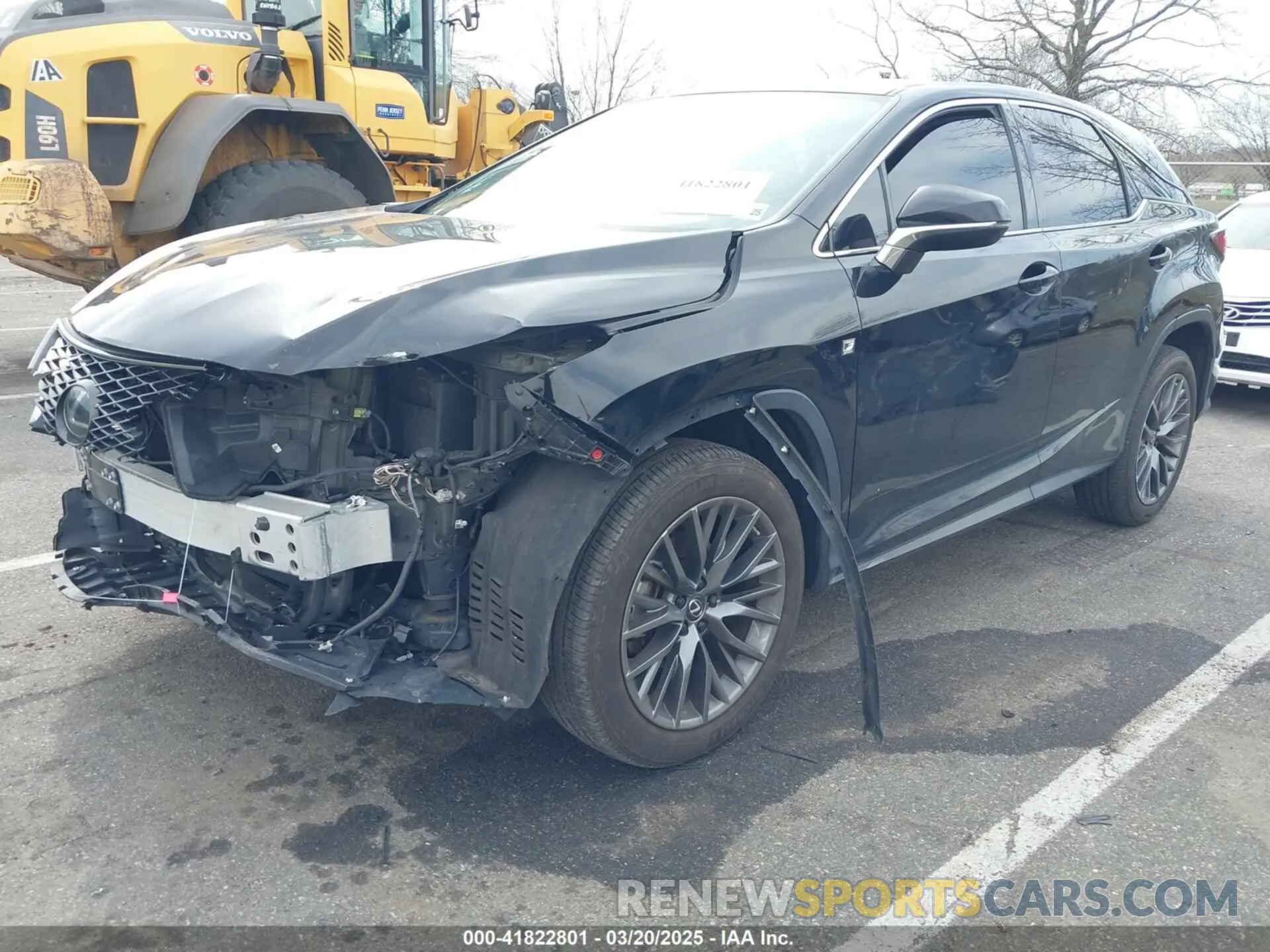 2 Photograph of a damaged car 2T2SZMDA8LC256854 LEXUS RX 350 2020