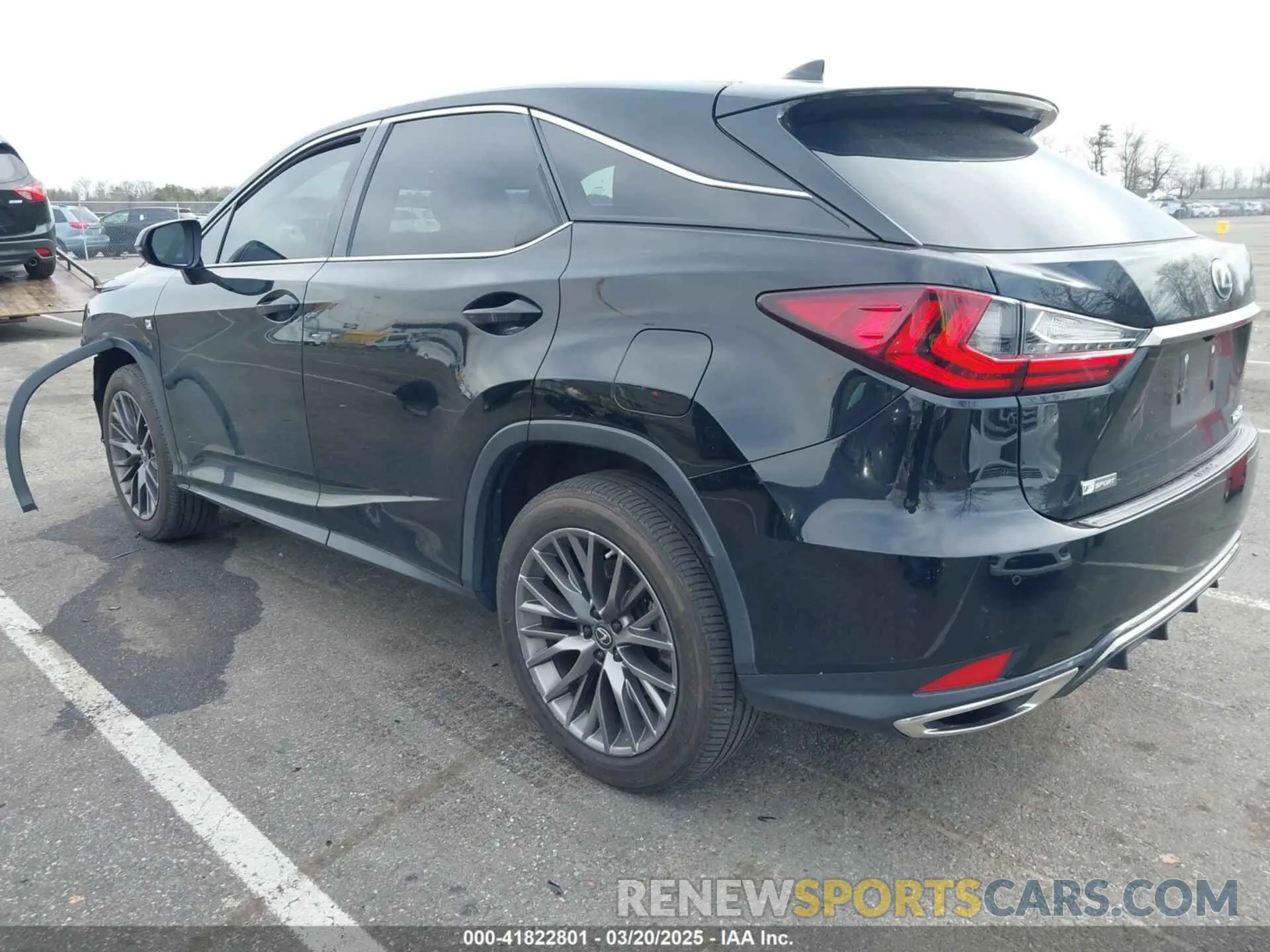 3 Photograph of a damaged car 2T2SZMDA8LC256854 LEXUS RX 350 2020