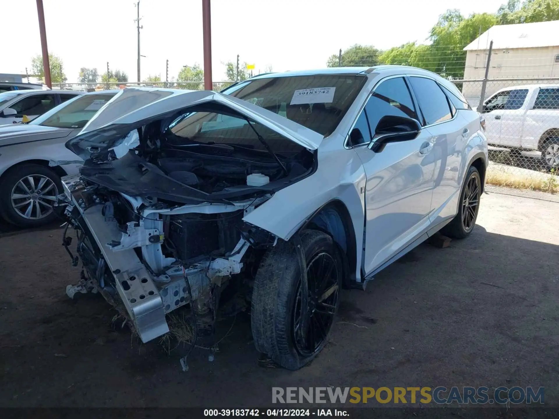 2 Photograph of a damaged car 2T2YZMDA4LC241536 LEXUS RX 350 2020