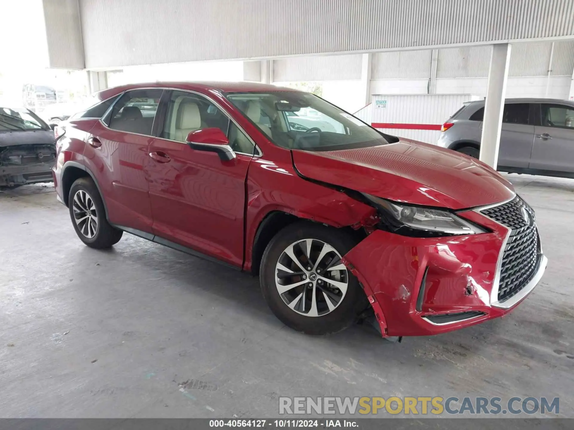 1 Photograph of a damaged car 2T2AZMAA3MC183605 LEXUS RX 350 2021