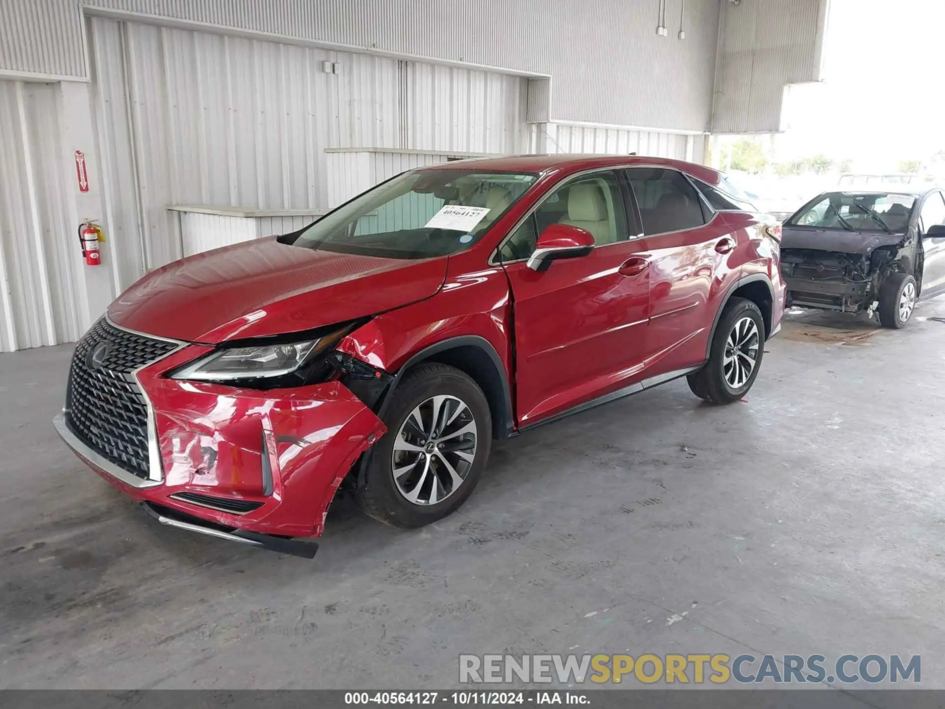 2 Photograph of a damaged car 2T2AZMAA3MC183605 LEXUS RX 350 2021