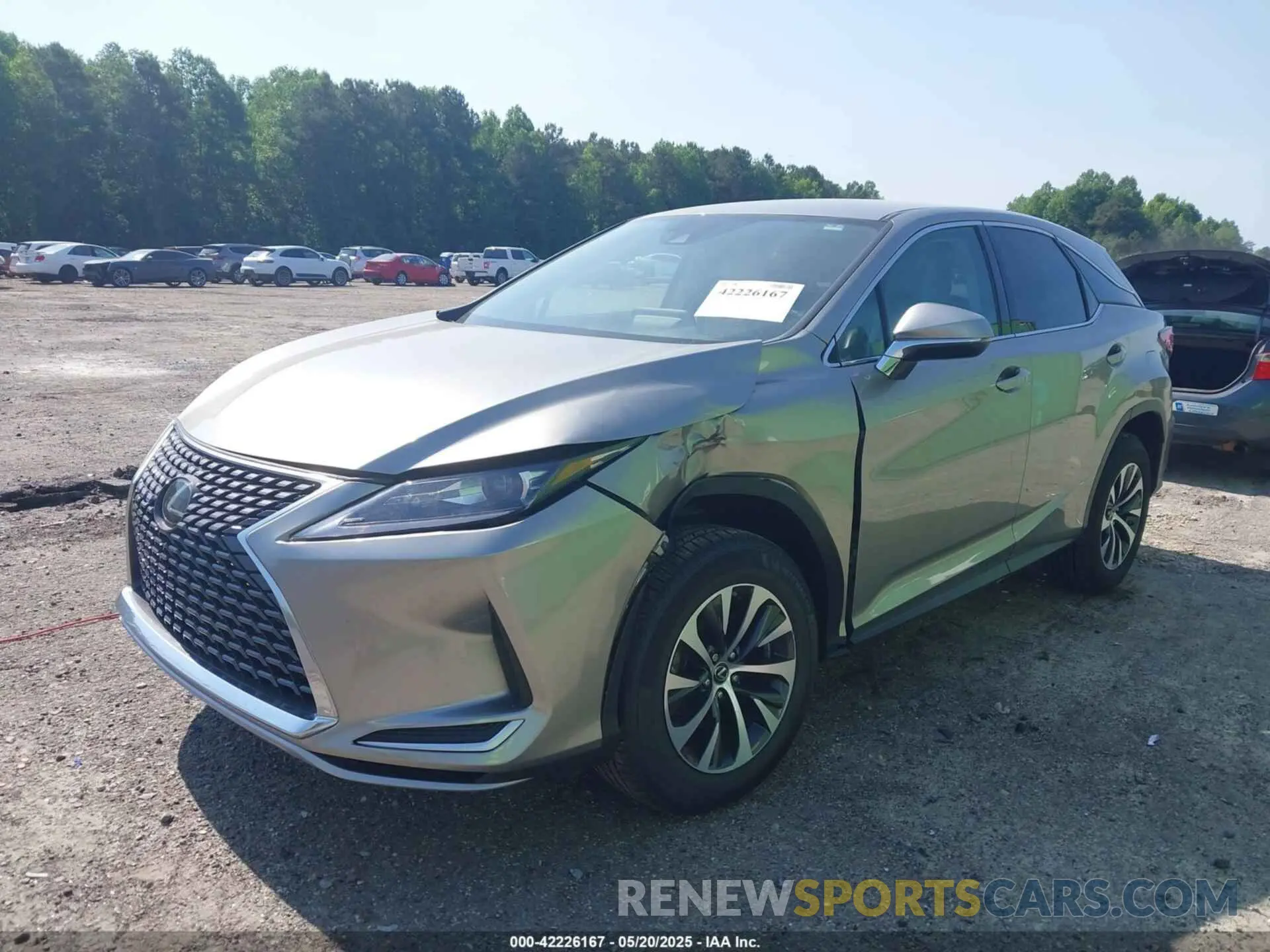 2 Photograph of a damaged car 2T2AZMAA3MC186617 LEXUS RX 350 2021
