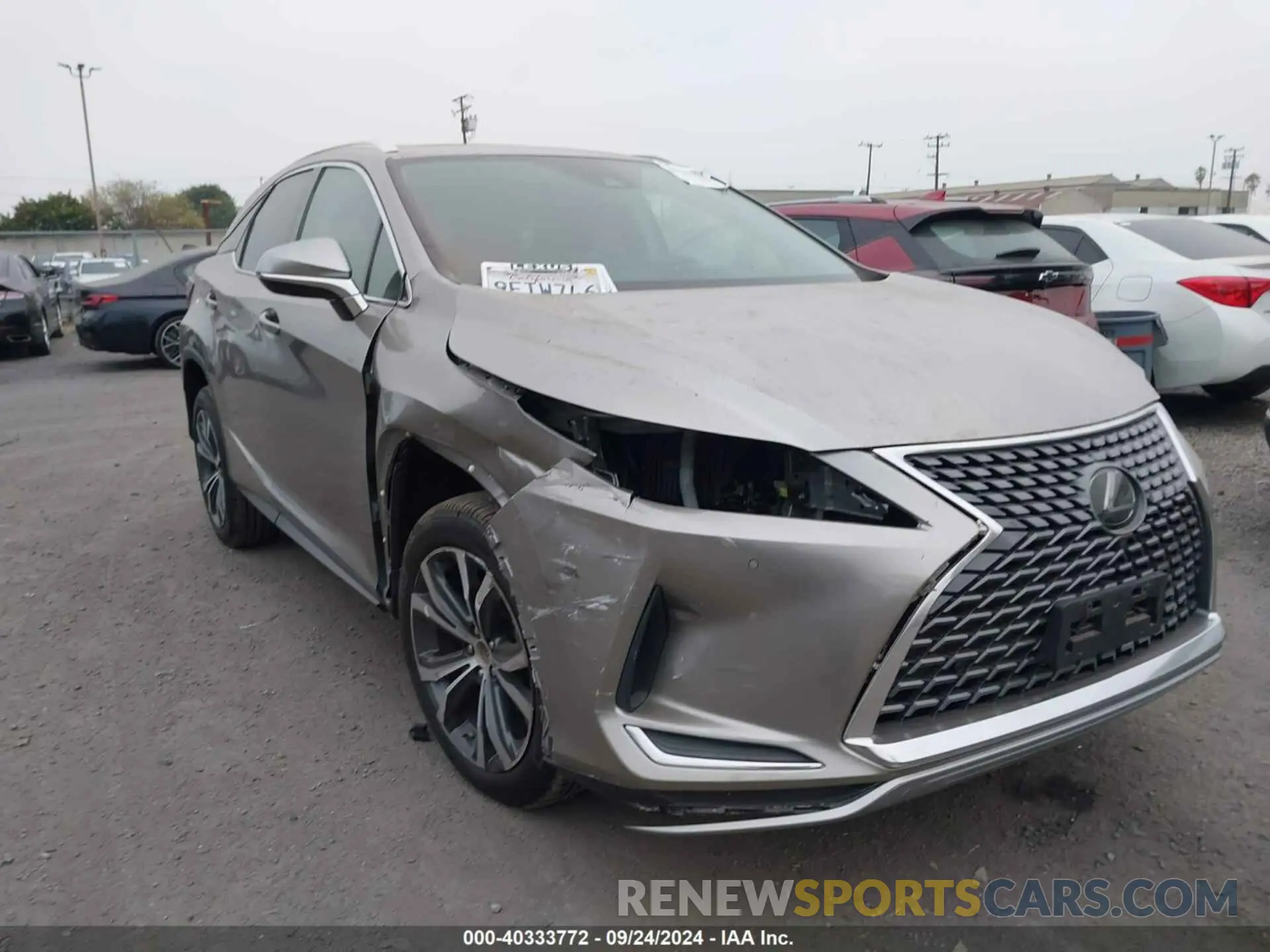 1 Photograph of a damaged car 2T2HZMAA1MC192527 LEXUS RX 350 2021