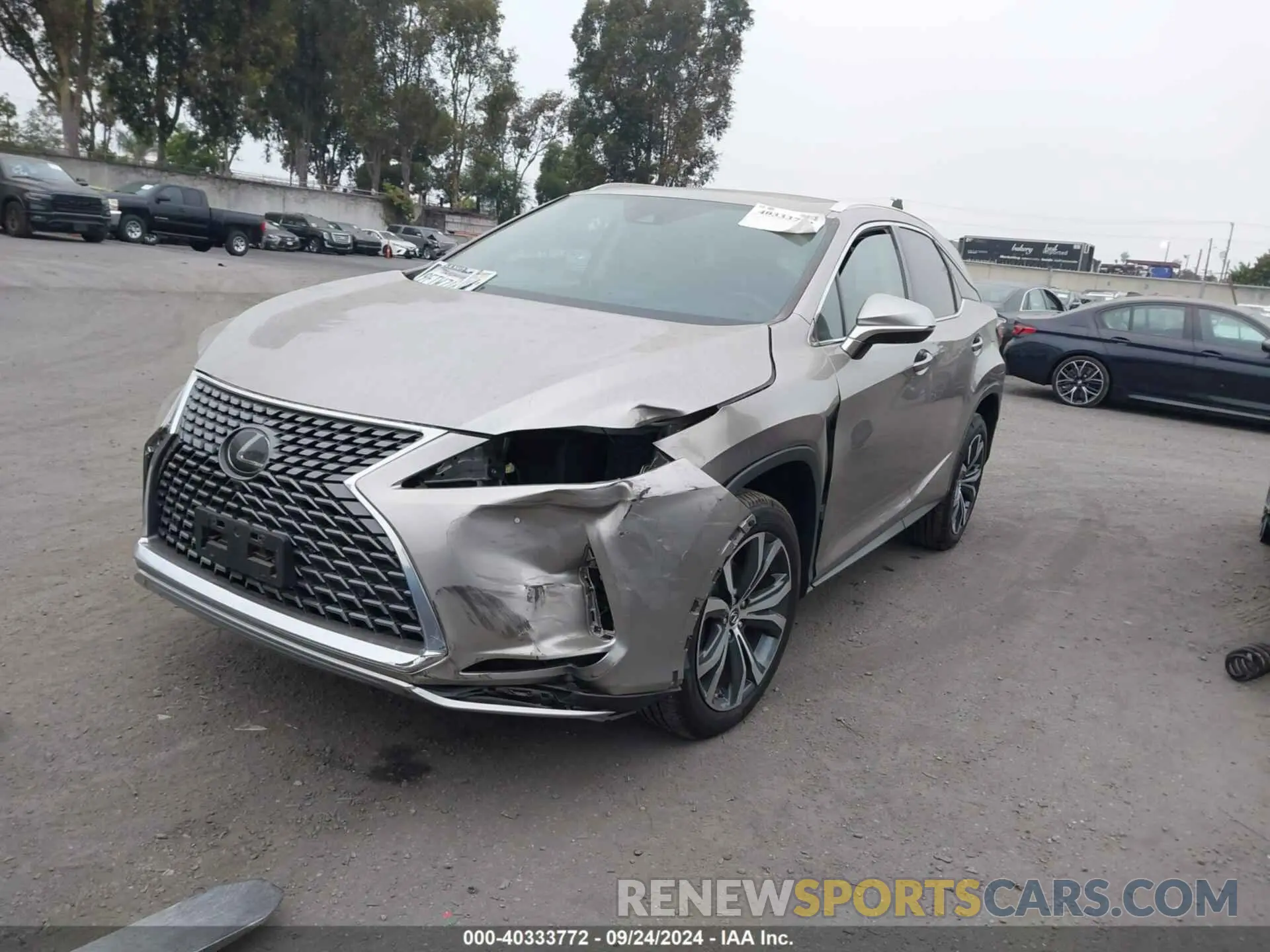 2 Photograph of a damaged car 2T2HZMAA1MC192527 LEXUS RX 350 2021