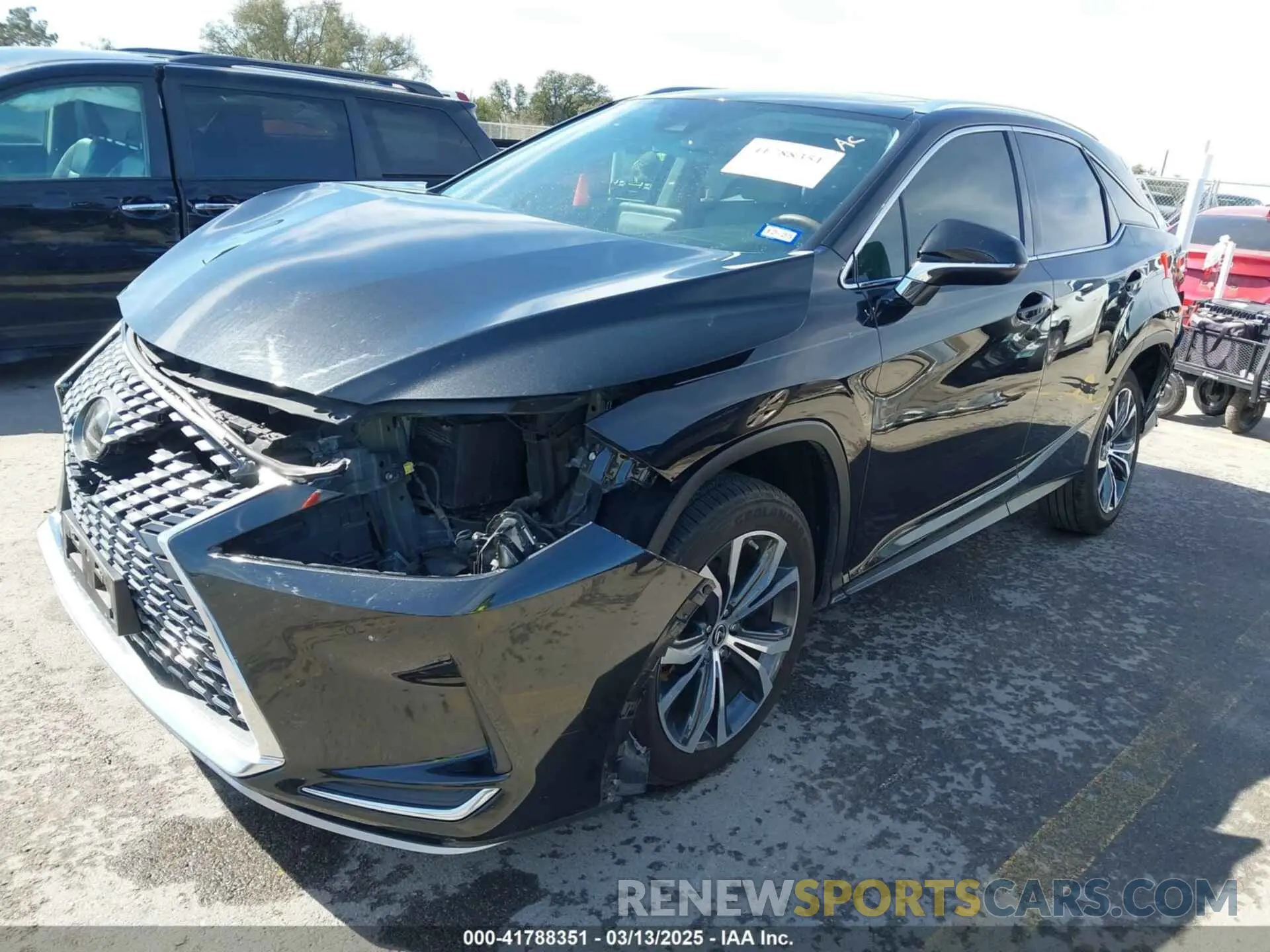 2 Photograph of a damaged car 2T2HZMAA7MC191981 LEXUS RX 350 2021