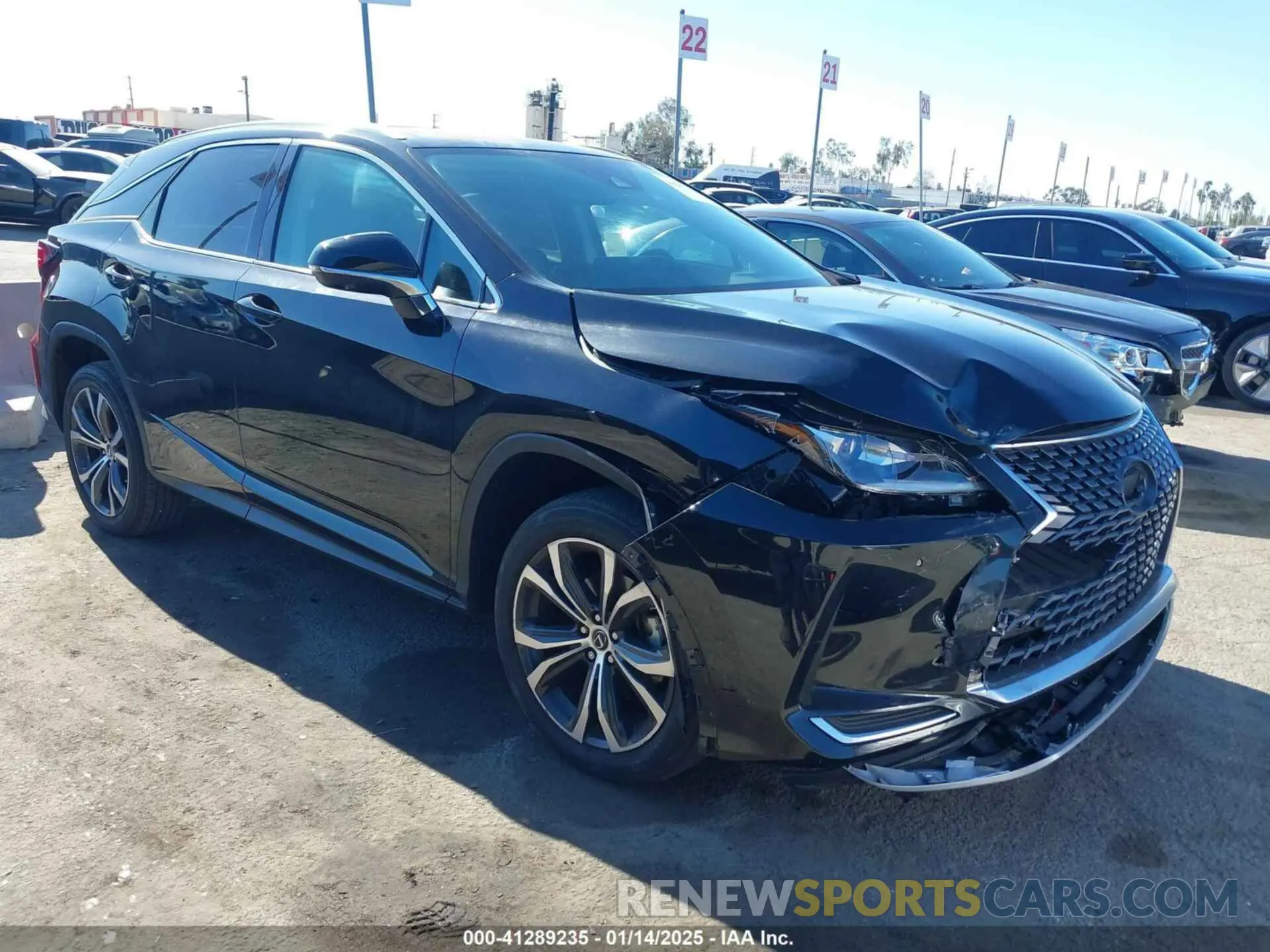 1 Photograph of a damaged car 2T2HZMAA7MC217415 LEXUS RX 350 2021