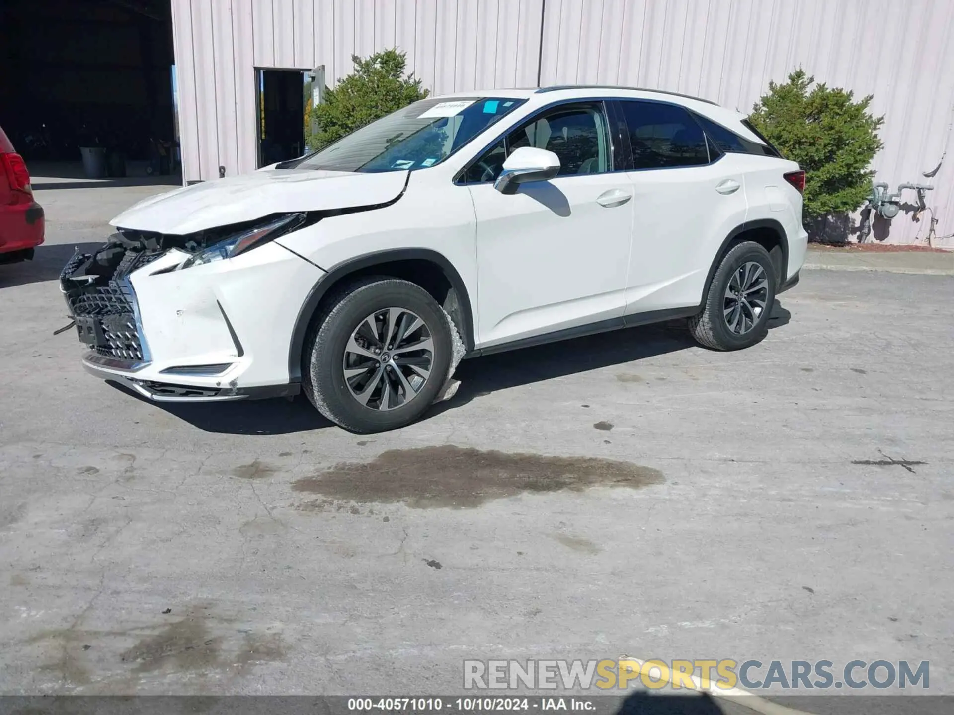 2 Photograph of a damaged car 2T2HZMDA5MC290682 LEXUS RX 350 2021