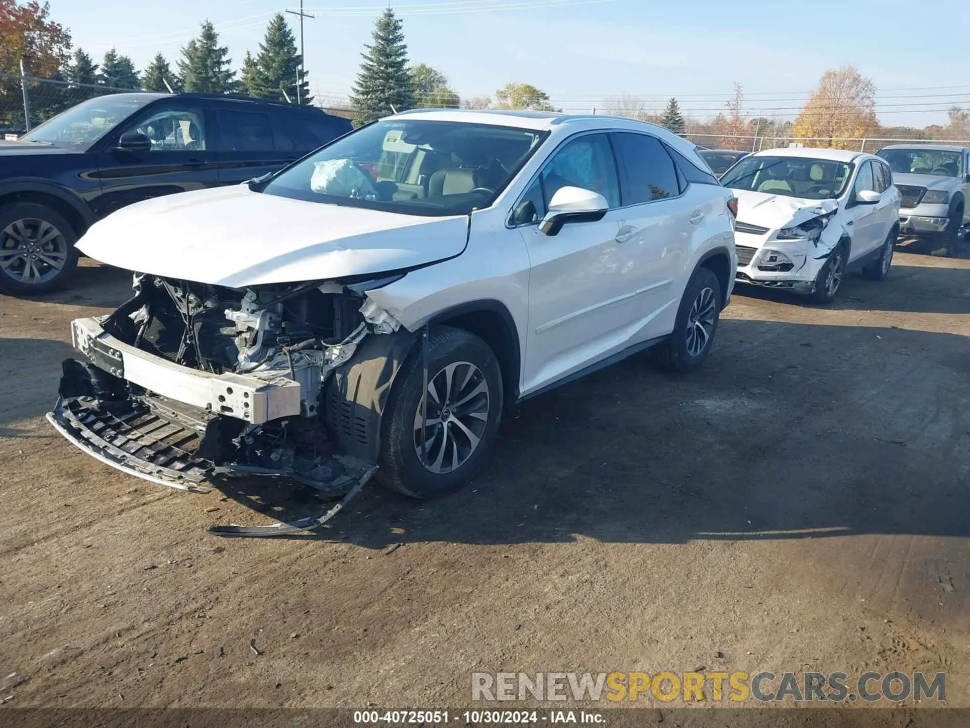 2 Photograph of a damaged car 2T2HZMDA6MC304802 LEXUS RX 350 2021