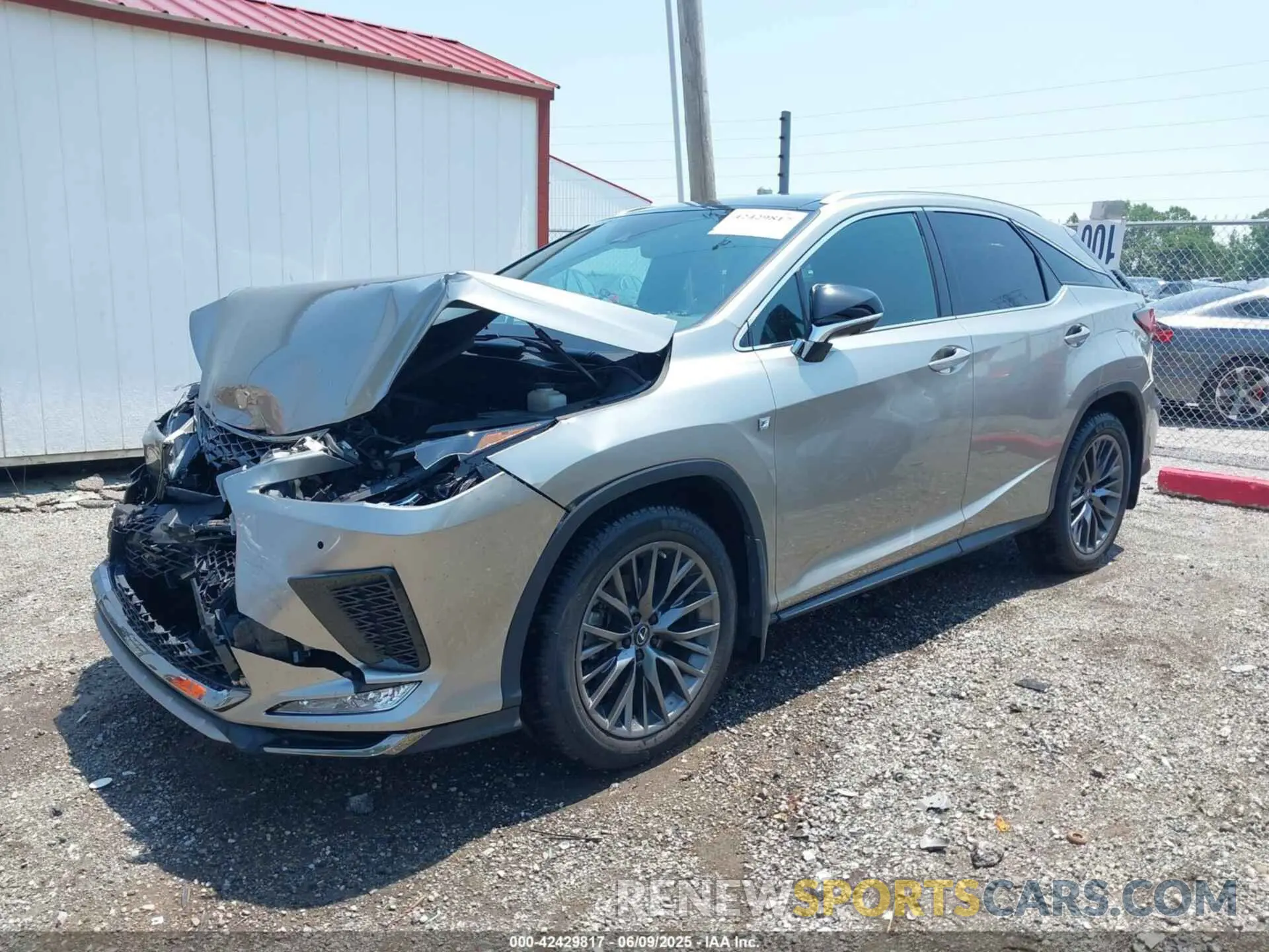 2 Photograph of a damaged car 2T2YZMDA5MC282968 LEXUS RX 350 2021