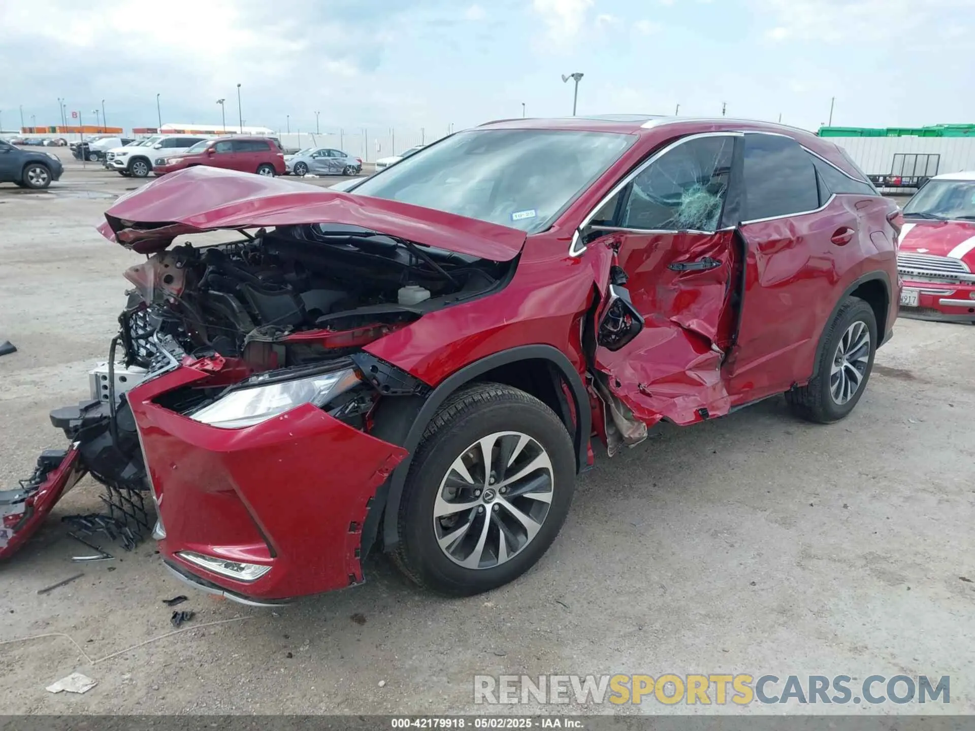 2 Photograph of a damaged car 2T2HZMAA0NC256932 LEXUS RX 350 2022