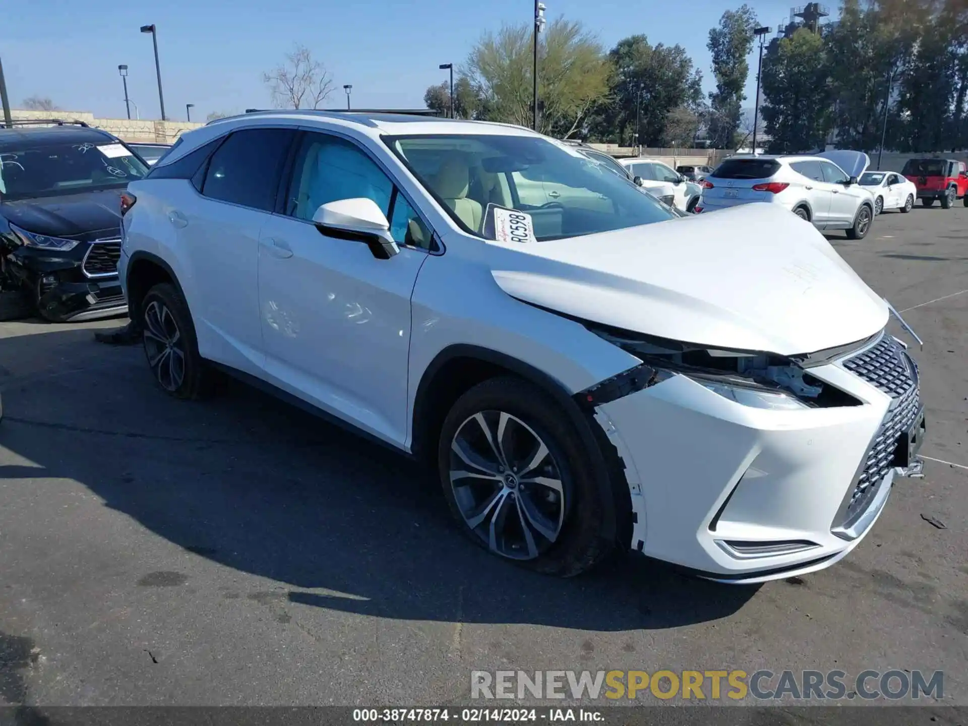 1 Photograph of a damaged car 2T2HZMAA1NC232560 LEXUS RX 350 2022