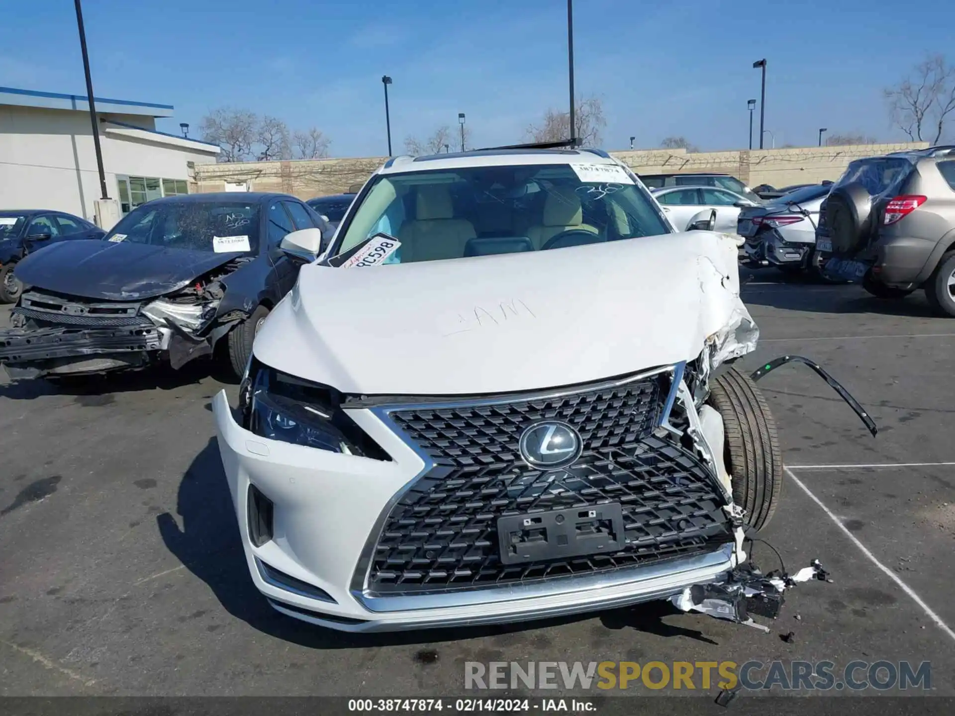 13 Photograph of a damaged car 2T2HZMAA1NC232560 LEXUS RX 350 2022