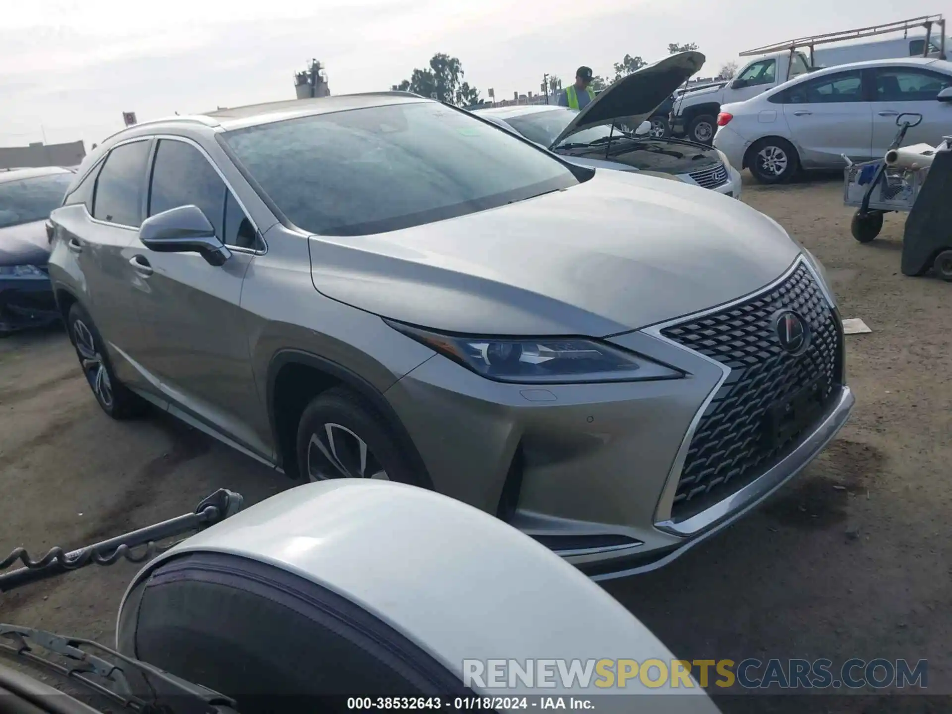 1 Photograph of a damaged car 2T2HZMAA1NC258995 LEXUS RX 350 2022