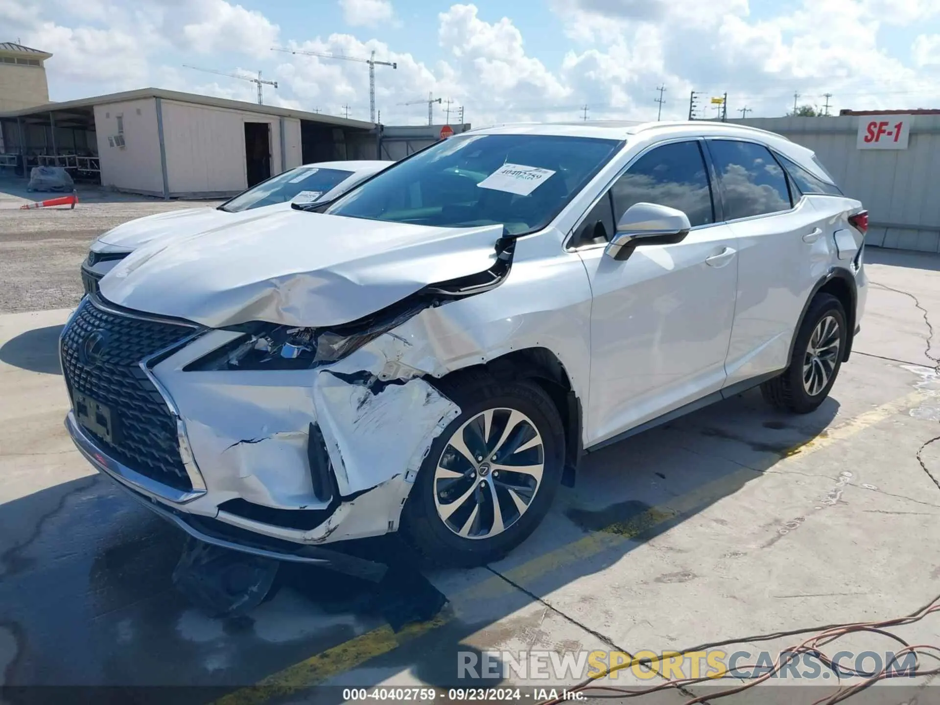 2 Photograph of a damaged car 2T2HZMAA2NC237881 LEXUS RX 350 2022